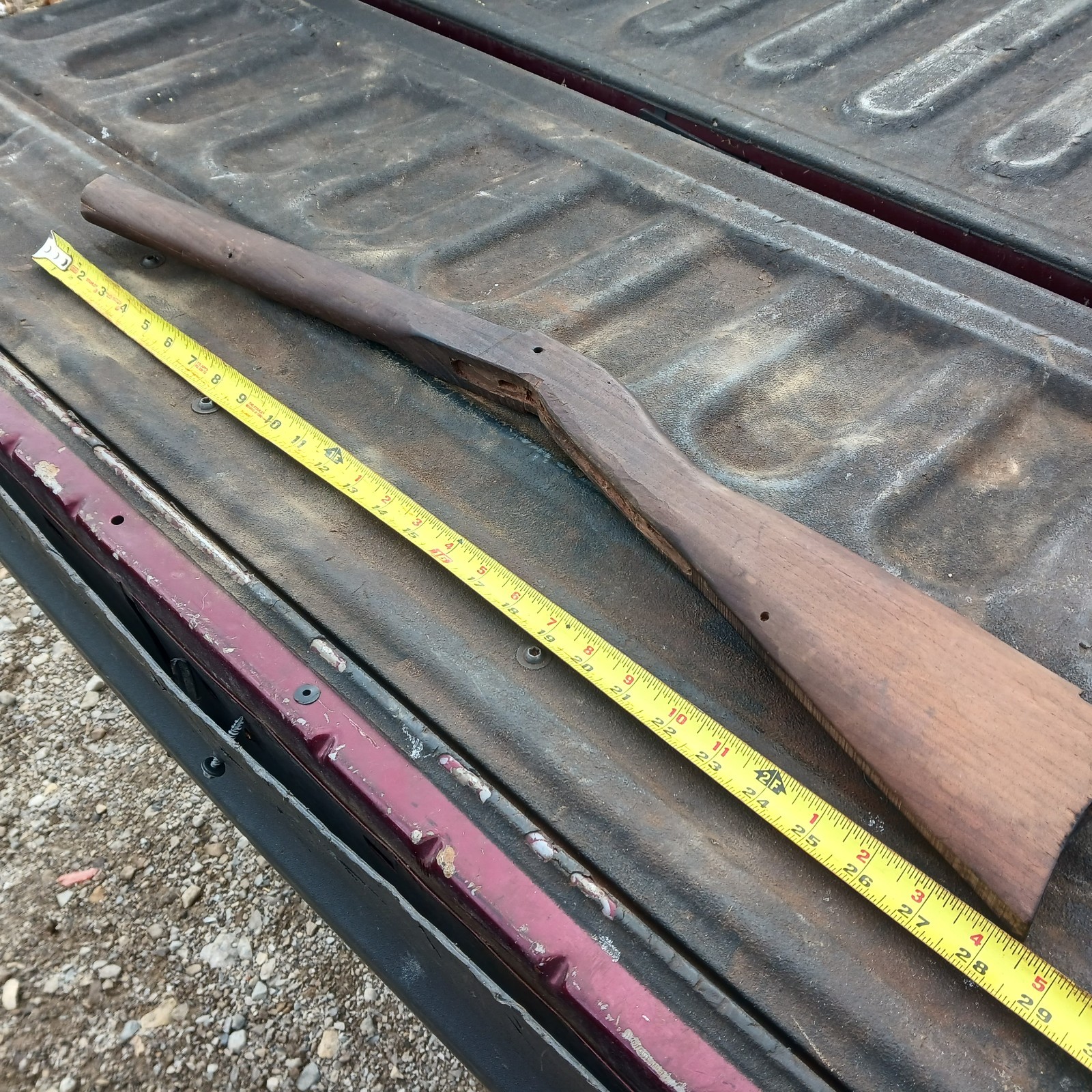 Antique Muzzleloader Stock In Walnut Well Used