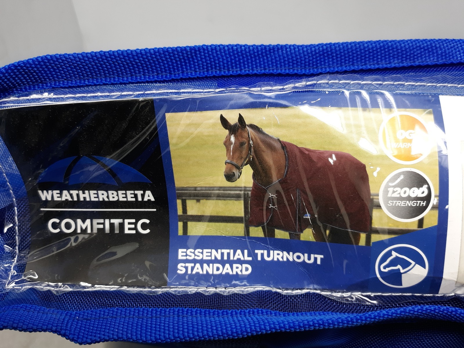 Weatherbeeta Comfitec Turnout Standard Horse Rug 1200D 63" Burgundy/Navy