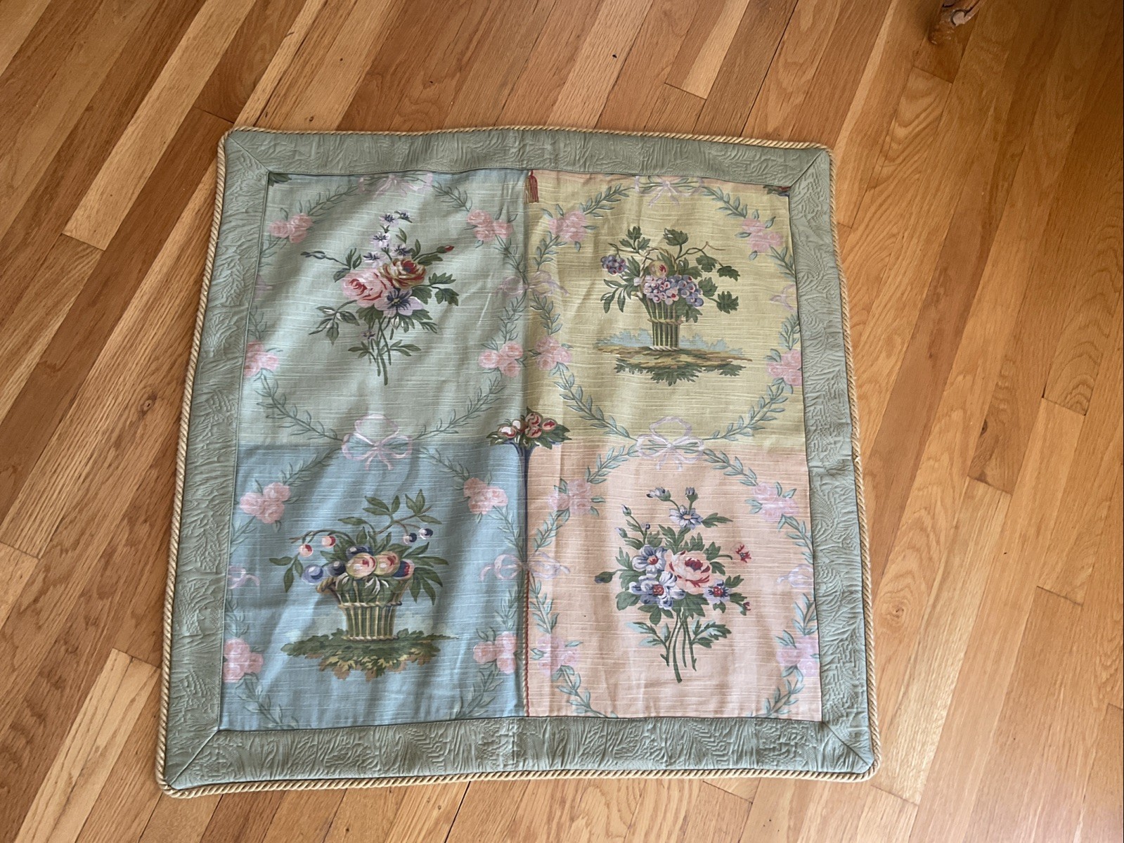 Legacy A Ryan Company Large Euro Pillow Sham Floral 25” Square