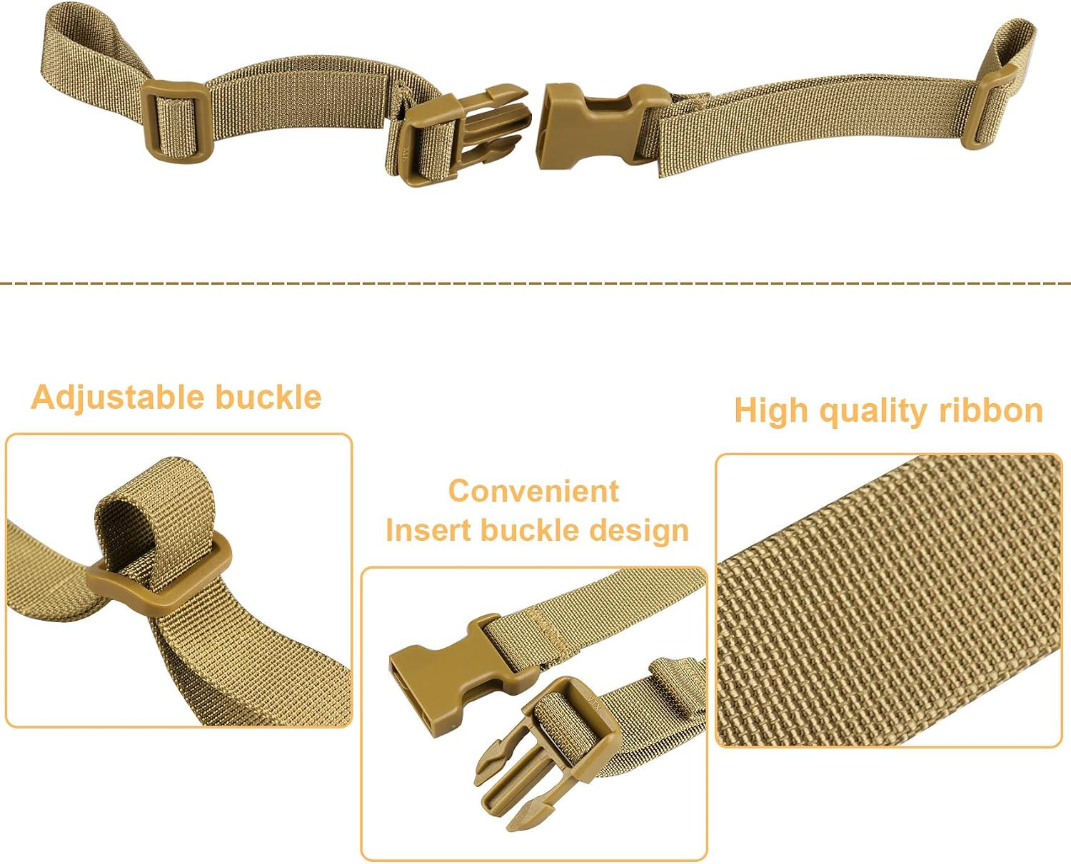 Backpack Chest Strap Adjustable Sternum Strap Chest Belt with Buckle
