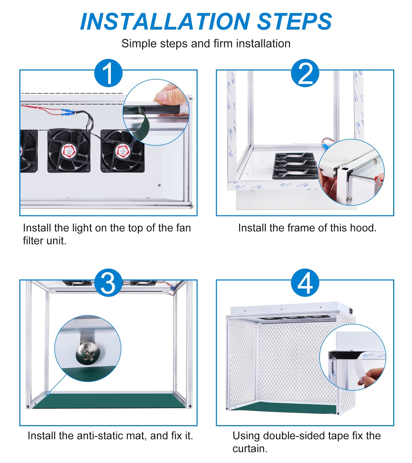 110V Vertical Air Flow Clean Bench Dust Free Workstation for Lab Workshop