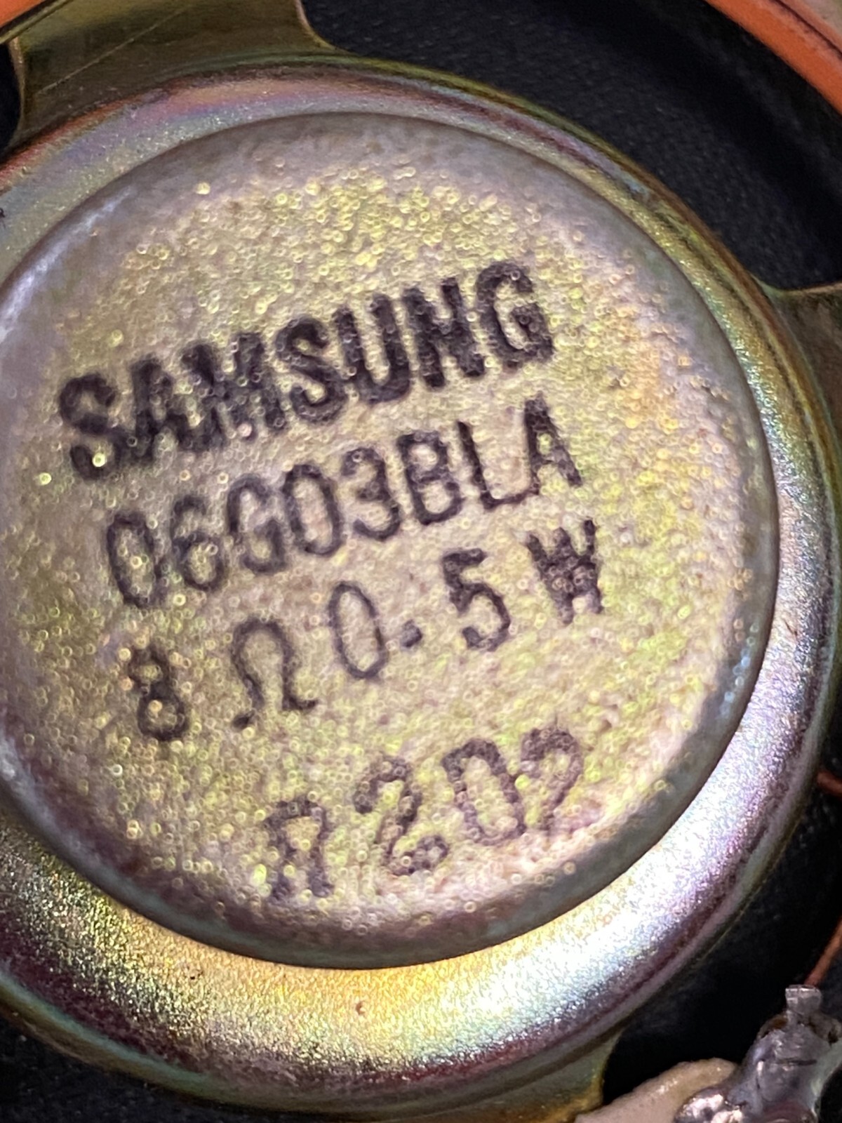 SAMSUNG SPEAKER 06g03bla 8 ohm 0.5w