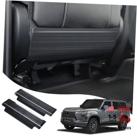 Black Seat Protection Plate - Stainless Steel for 2024-2025-2026