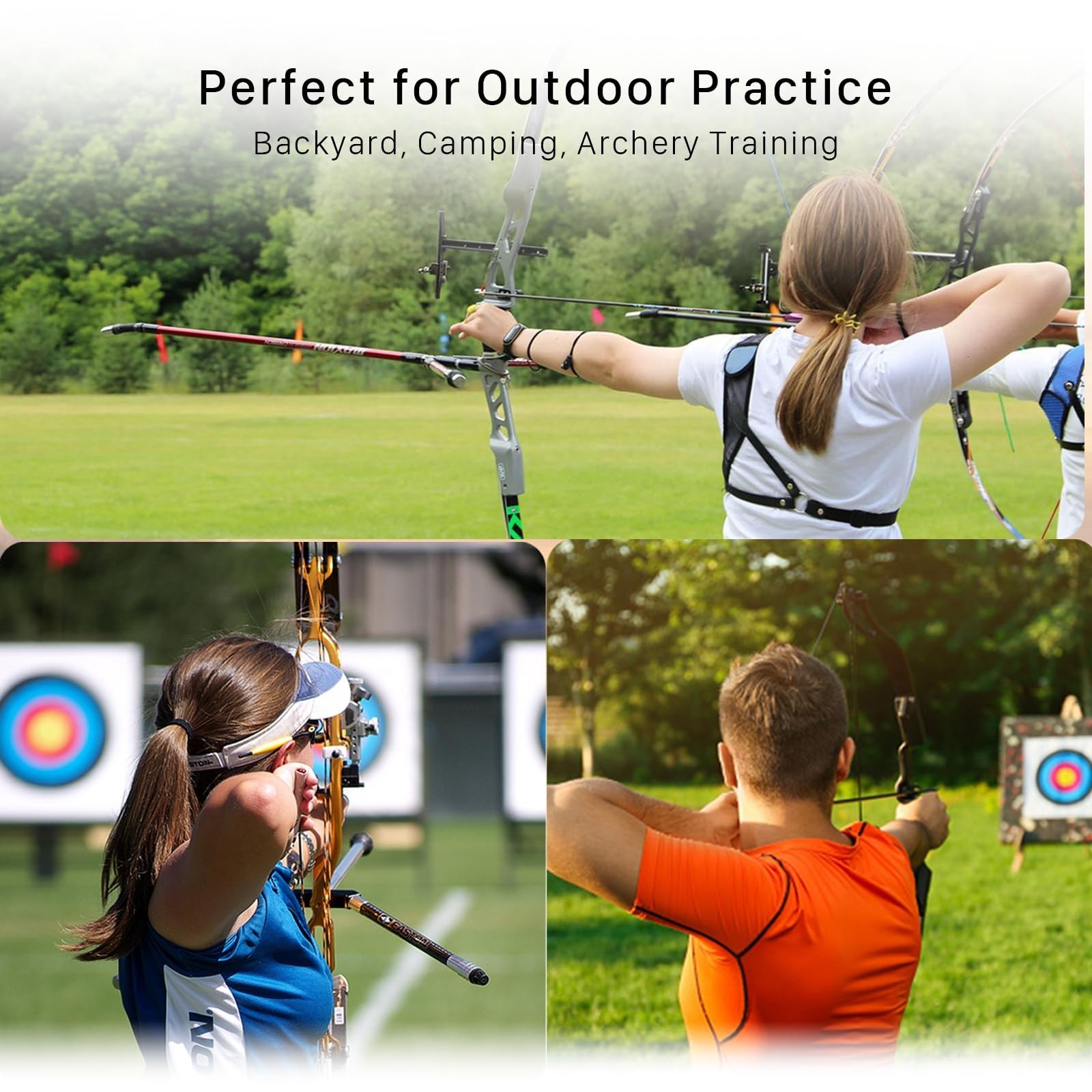 20" Durable Straw Archery Target for Backyard Practice, Easy Arrow Removal, High