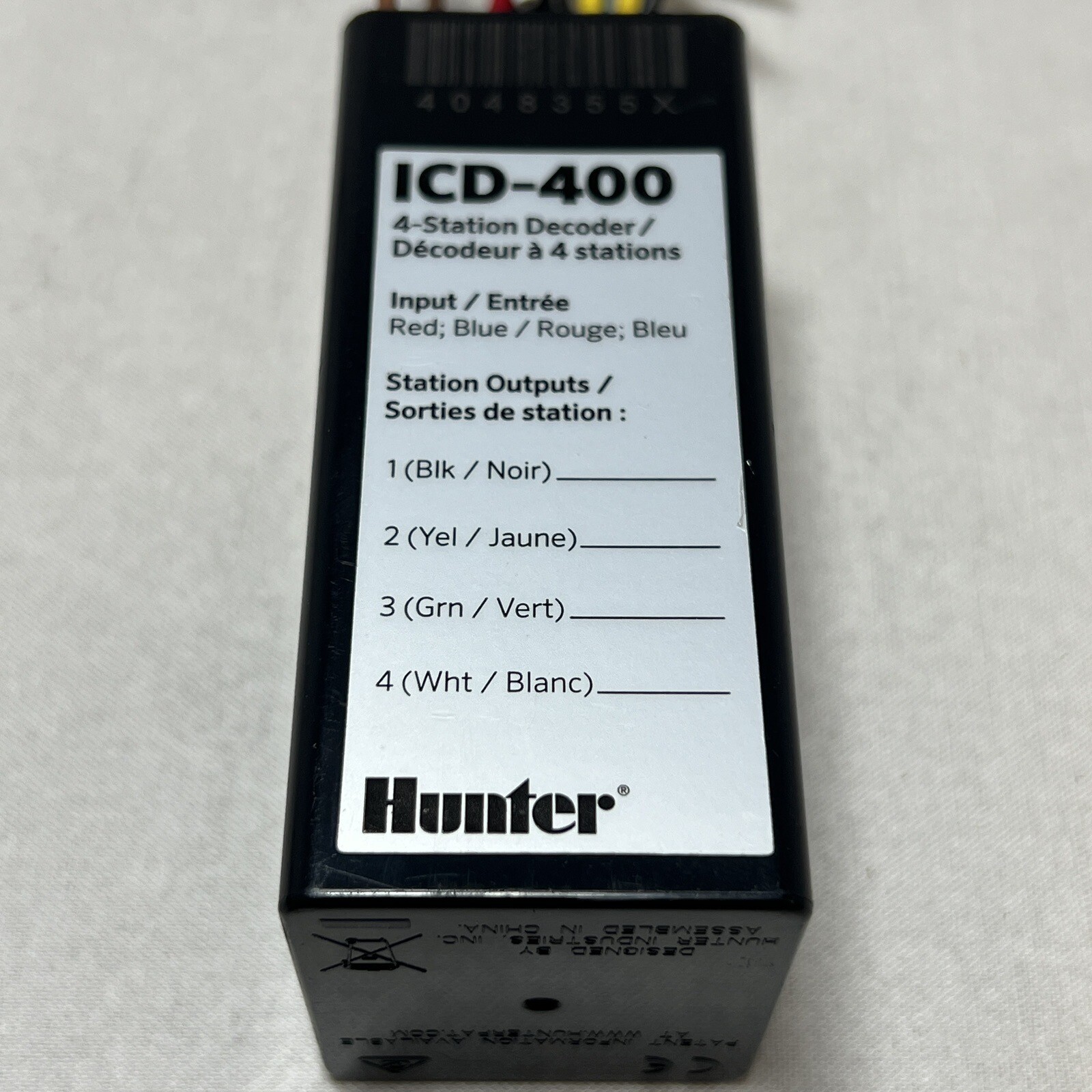 Hunter ICD-400 Four Station Decoder w Integrated Surge Protection 09/2017