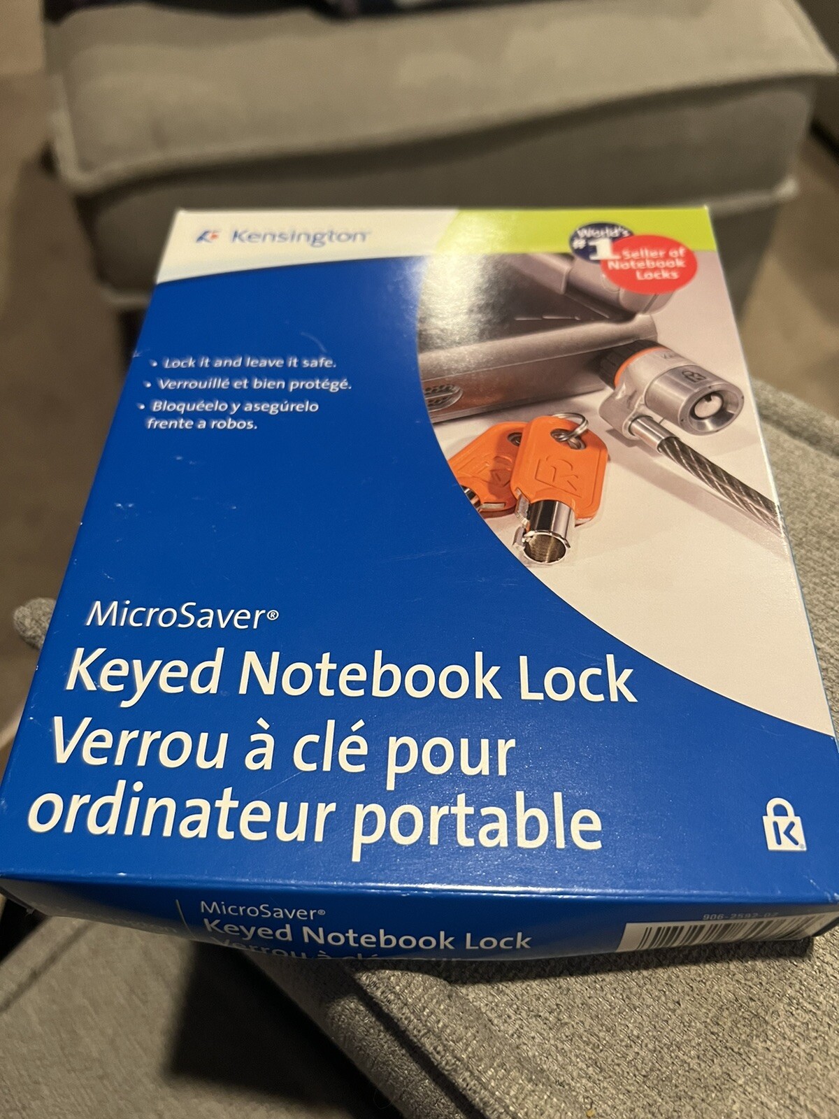 Kensington 6' Cable 64068F MicroSaver Keyed Notebook Lock New But Open Box