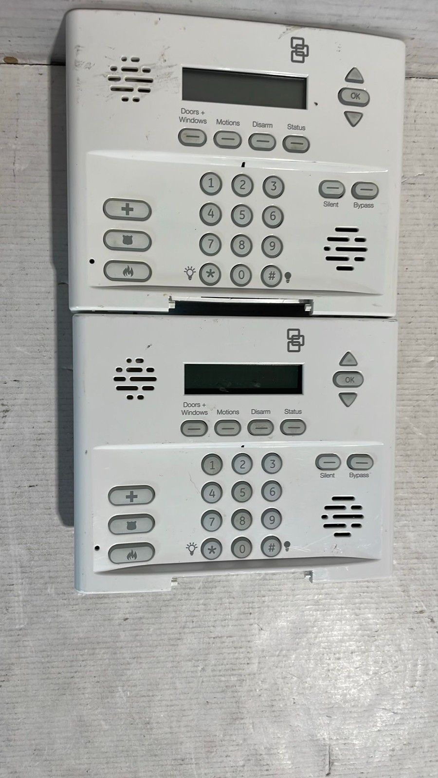 GE Interlogix Simon XT Wireless Security Fire Alarm Control Panel Lot of 2