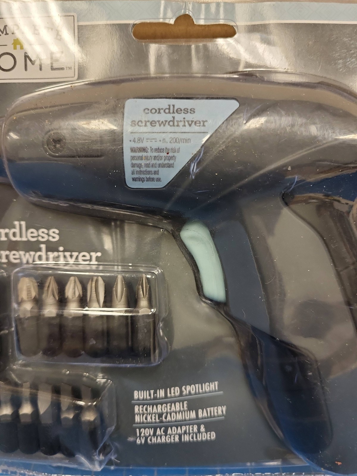 Complete Home Cordless Screwdriver Rechargeable Battery Power Tool Driver Bits