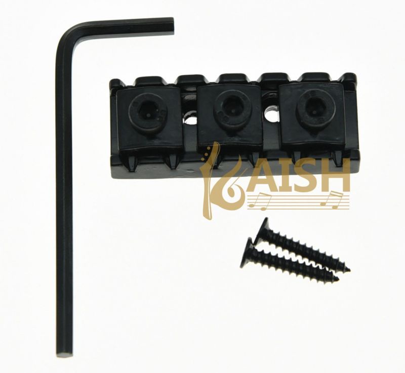 KAISH R3 Guitar Locking Nut 43mm String Lock For Floyd Rose Tremolo Bridge Black