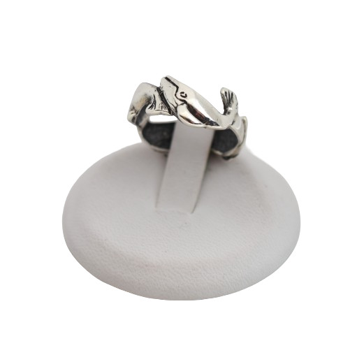 Humpback Whale 925 Sterling Silver Ring Sizes 6.5, 7