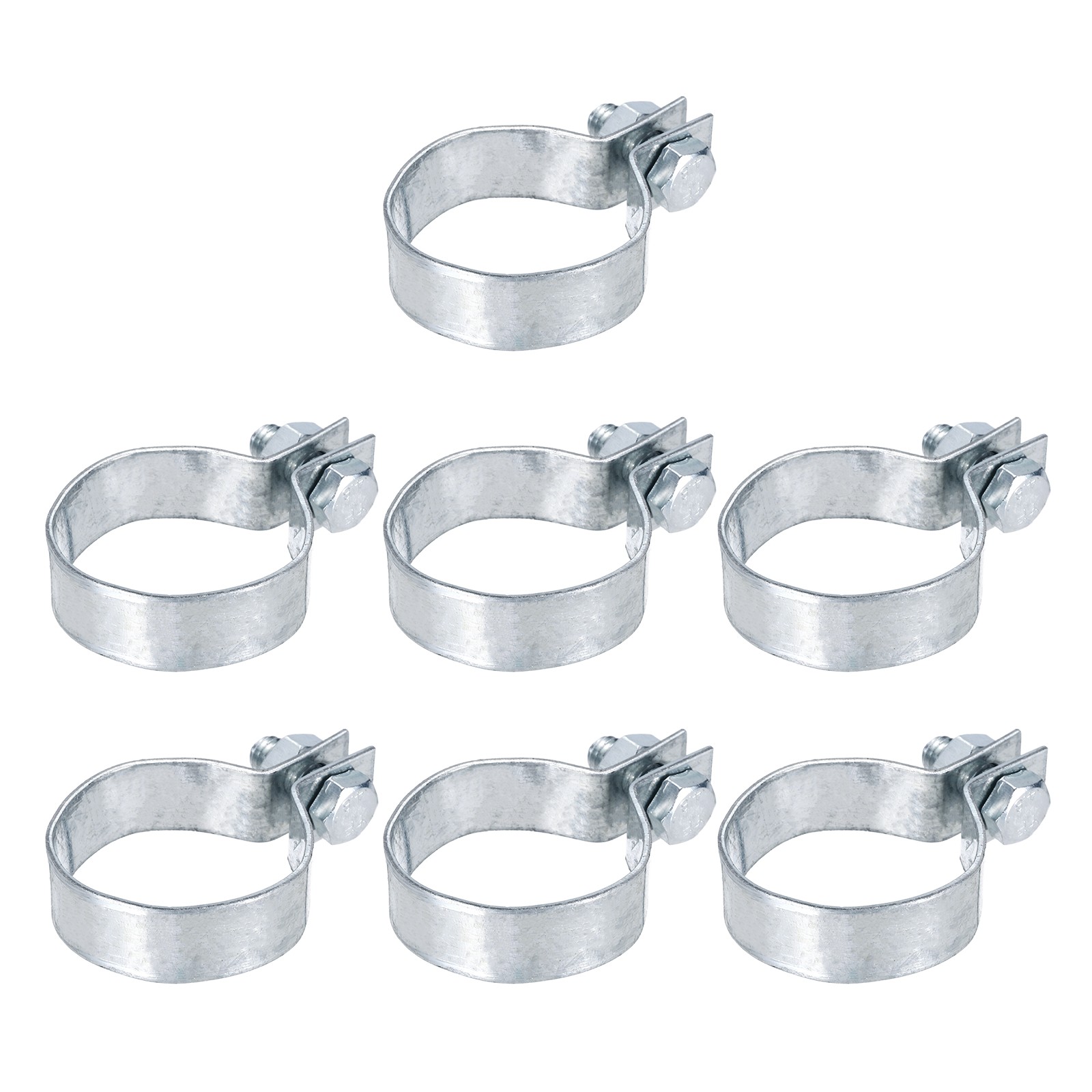 7Pcs Brace Bands, Galvanized Steel Chain Link Fence Bands for 1-37/64" Post