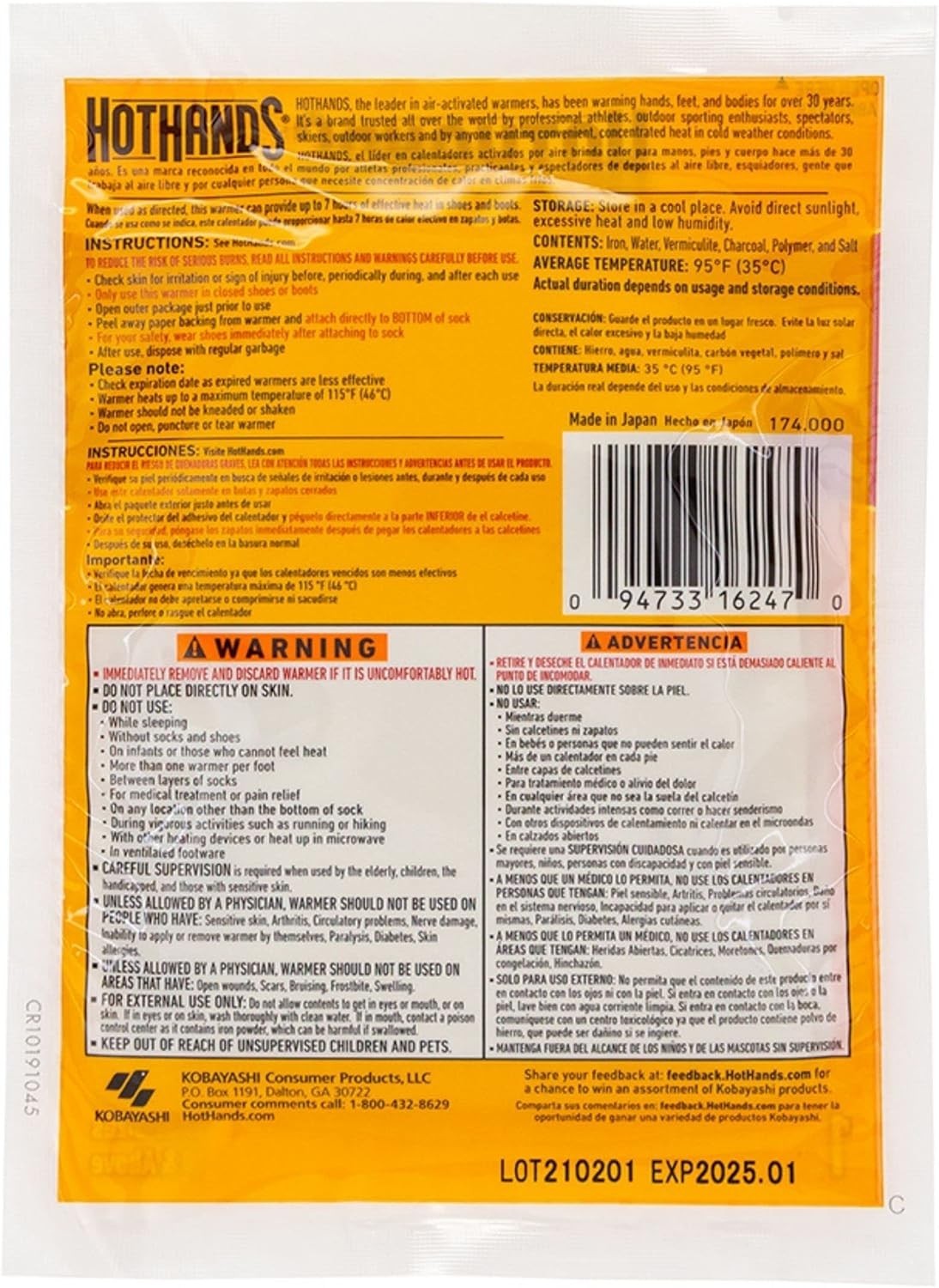 Bigfoot Adhesive Toe Warmer | 5 Pair Value Pack