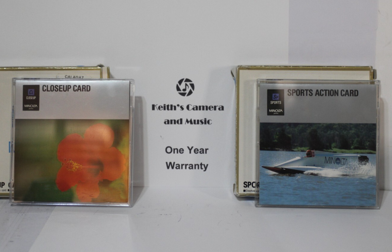 Minolta Camera Sports Action Card + Closeup Card 5xi 7xi 9xi 5000i 7000i 8000i