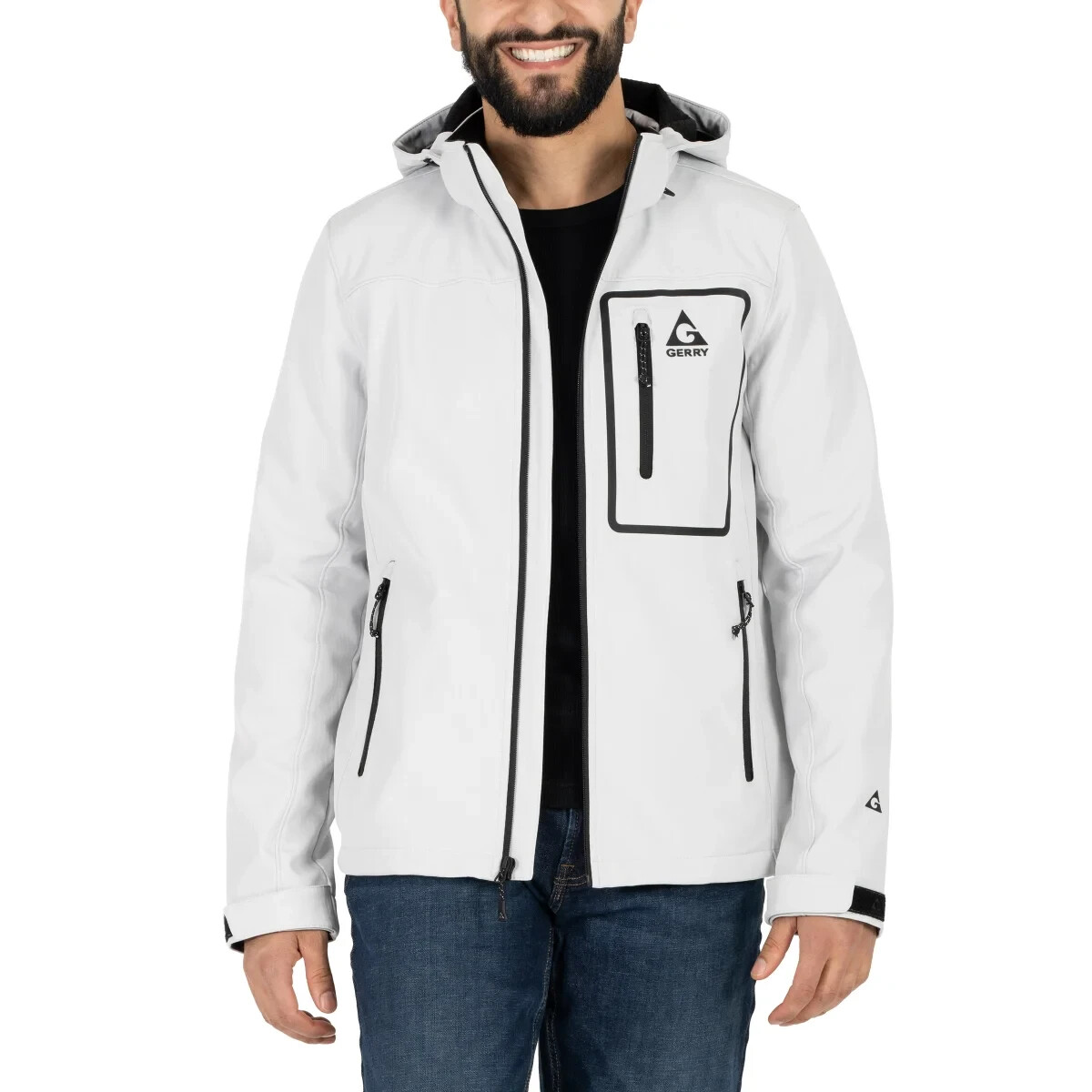 NEW Men's GERRY Softshell Jacket, GRAY, Size LARGE, Free Shipping