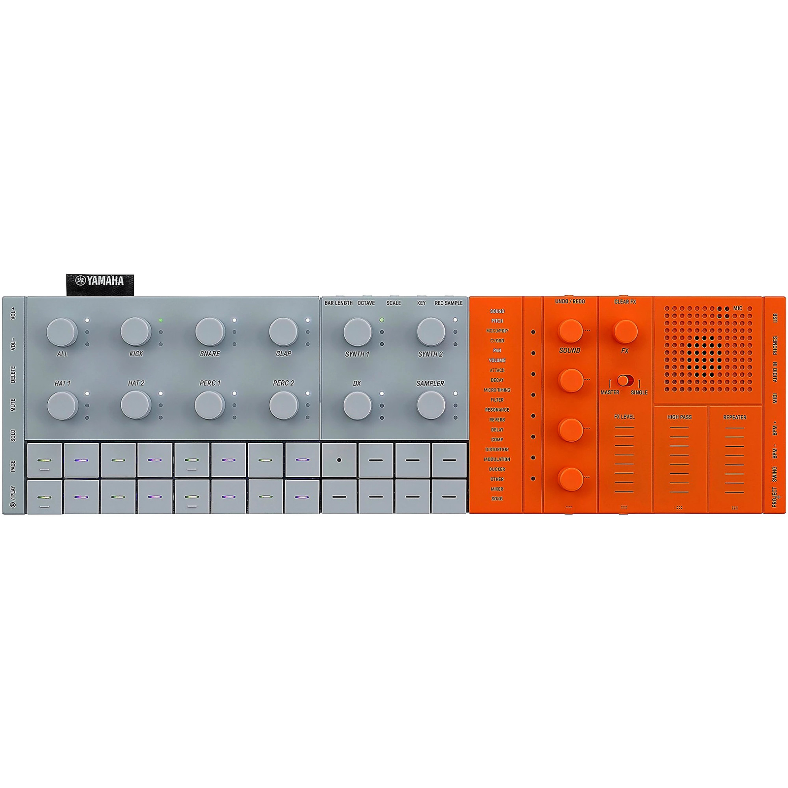 Yamaha SEQTRAK Mobile Music Ideastation, Orange/White