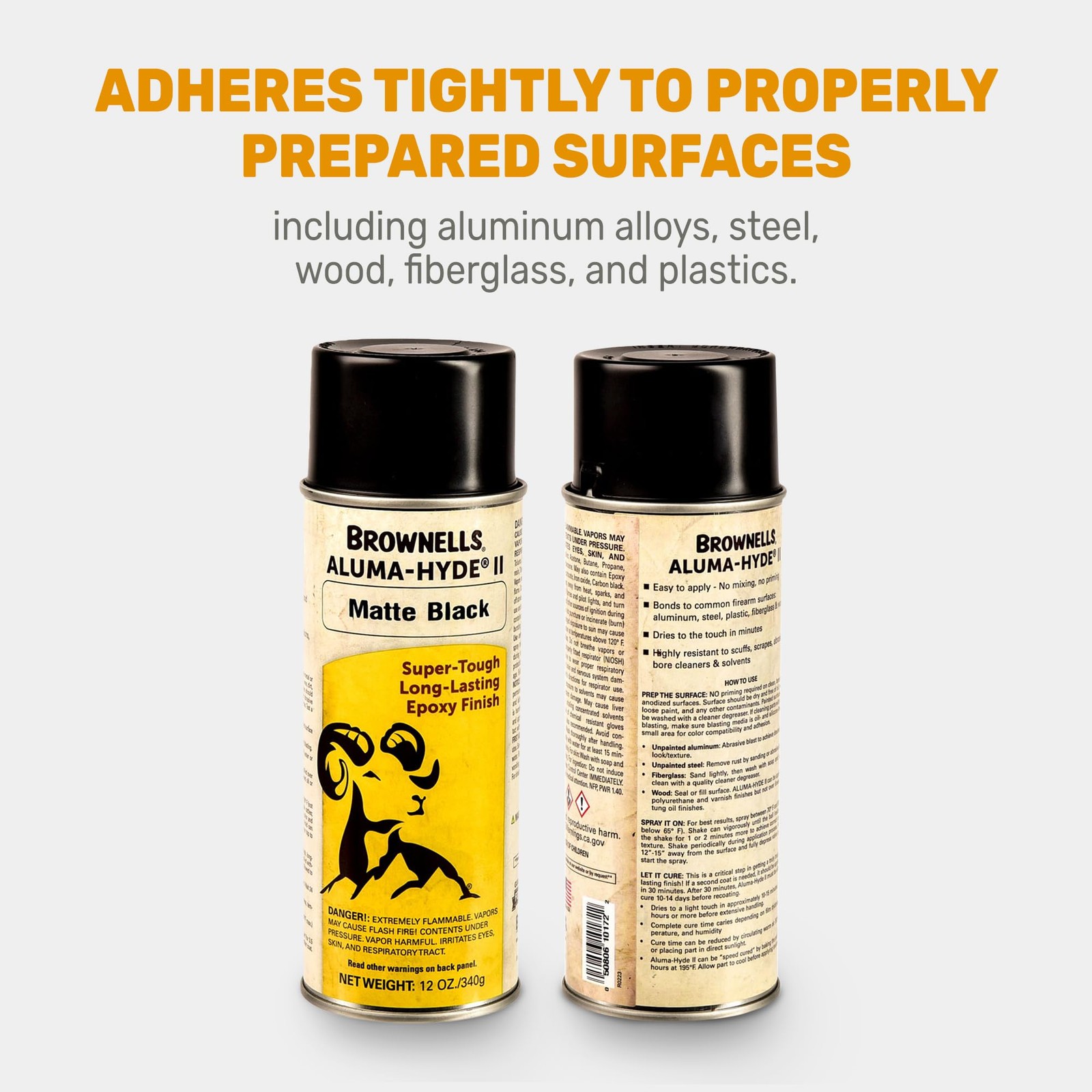 Brownells Aluma-hyde 2 Epoxy Based Firearms Finish Aerosol Can Matte B
