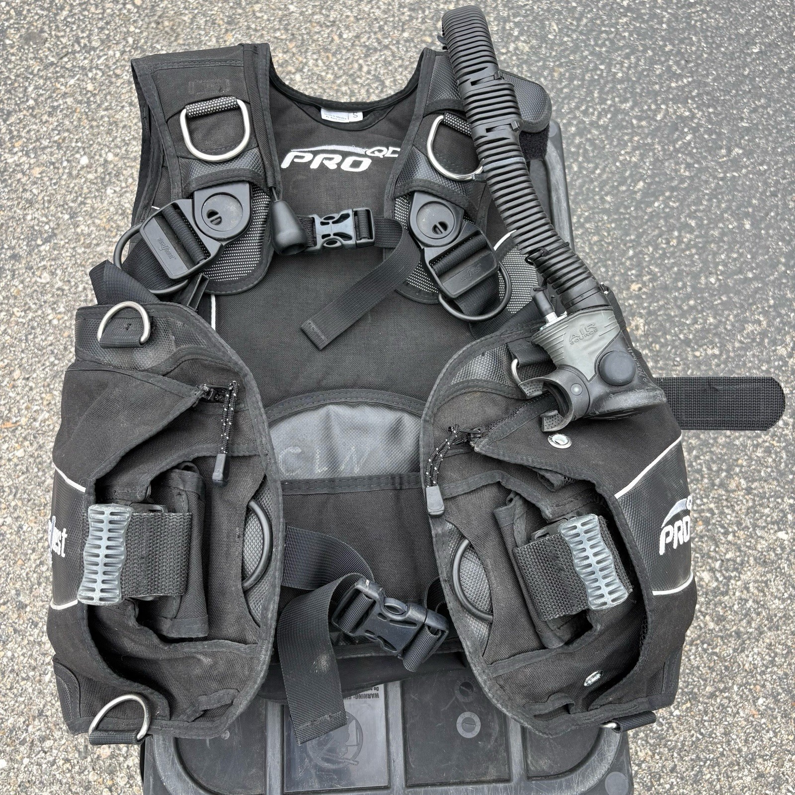 SeaQuest AquaLung Pro Unlimited Scuba BCD Jacket Size Small SM 30lb Lift 1999