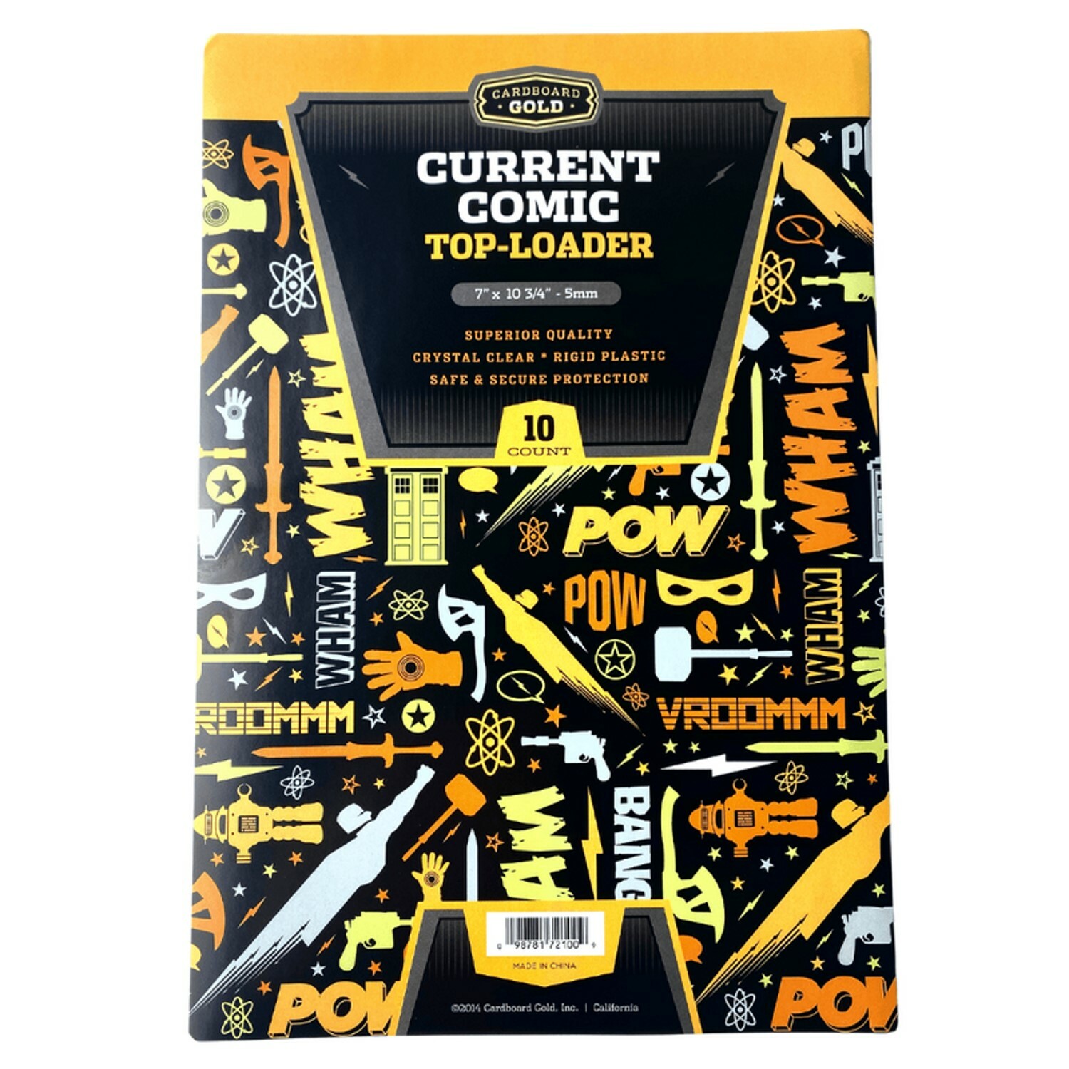 New 10 CBG Current Comic Book Top Loaders 7"x10 3/4" 5mm Opening