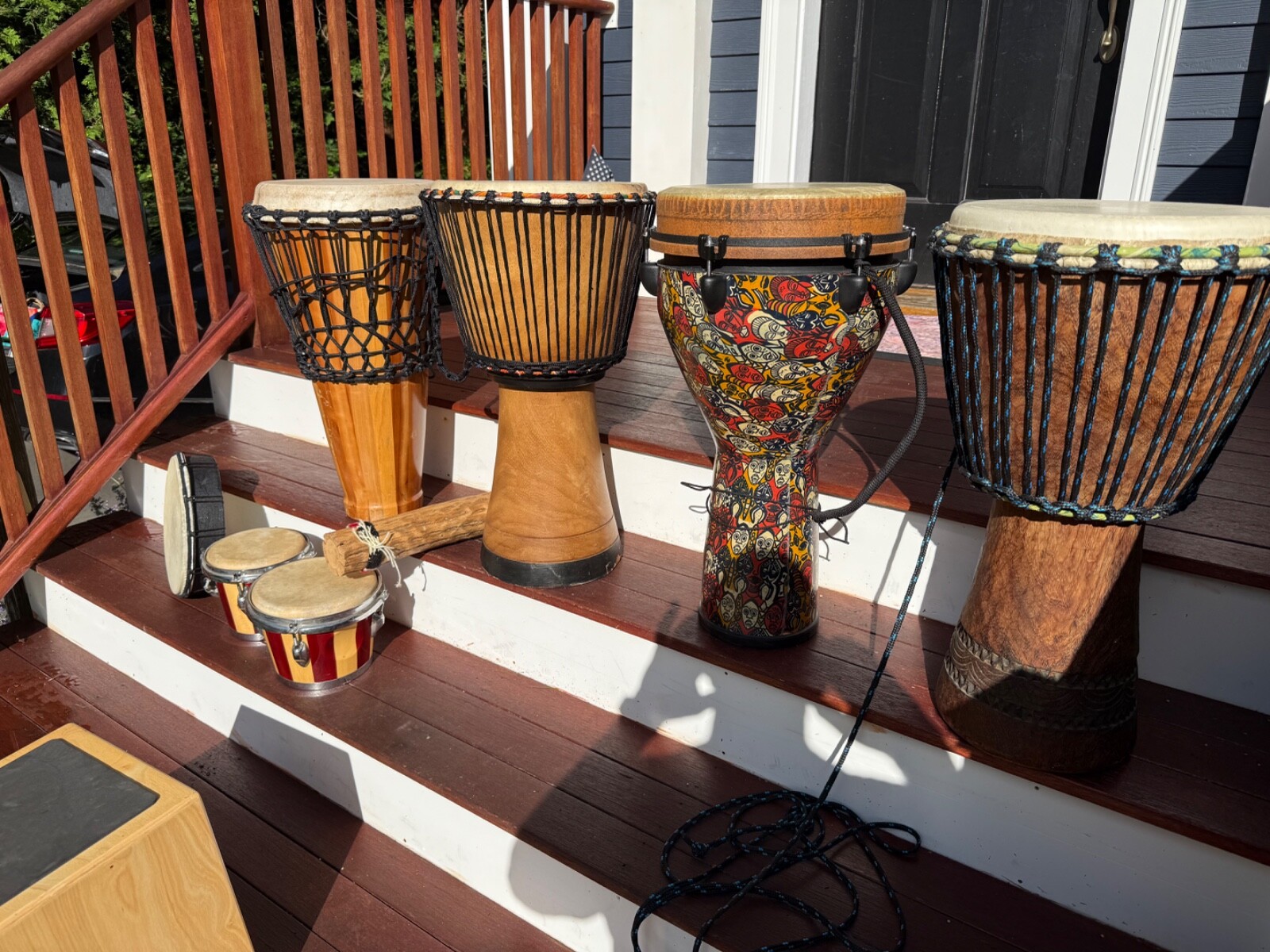 Percussion Instruments (Djembe, Cajon, Rain Sticks, Bongos)