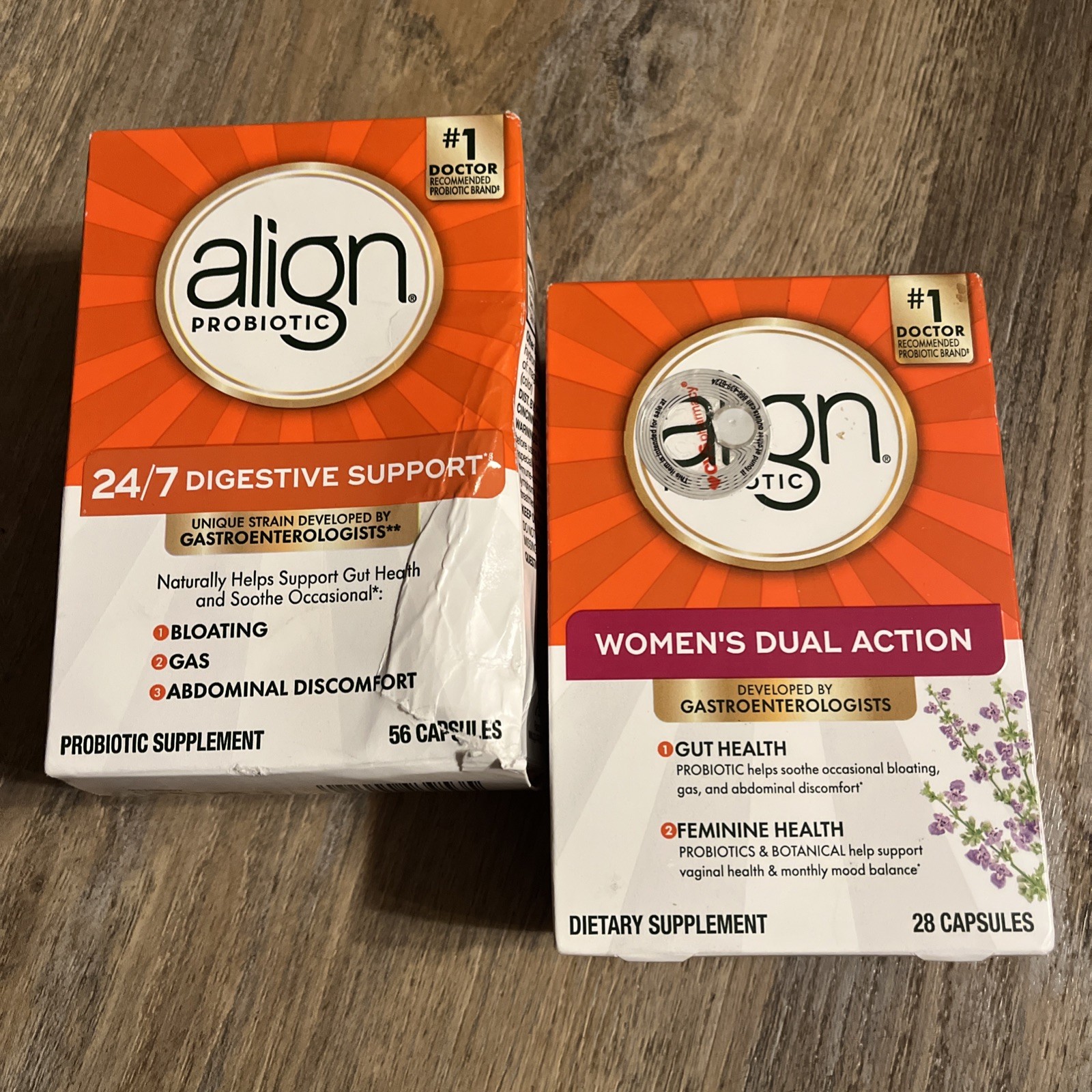 Align Probiotic COMBO-Women's Dual Action+24/7 Digestive Support 12/25 & 7/27