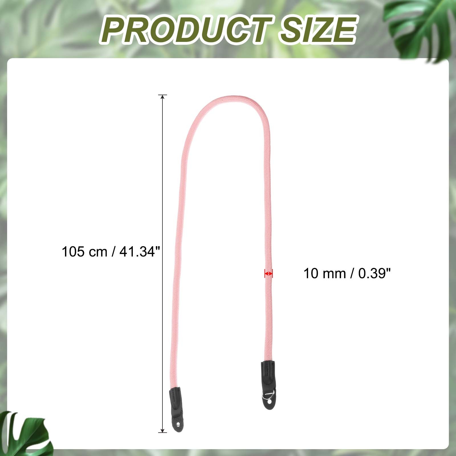 Camera Strap, Nylon Climbing Rope Camera Neck Strap Camera Shoulder Belt Pink