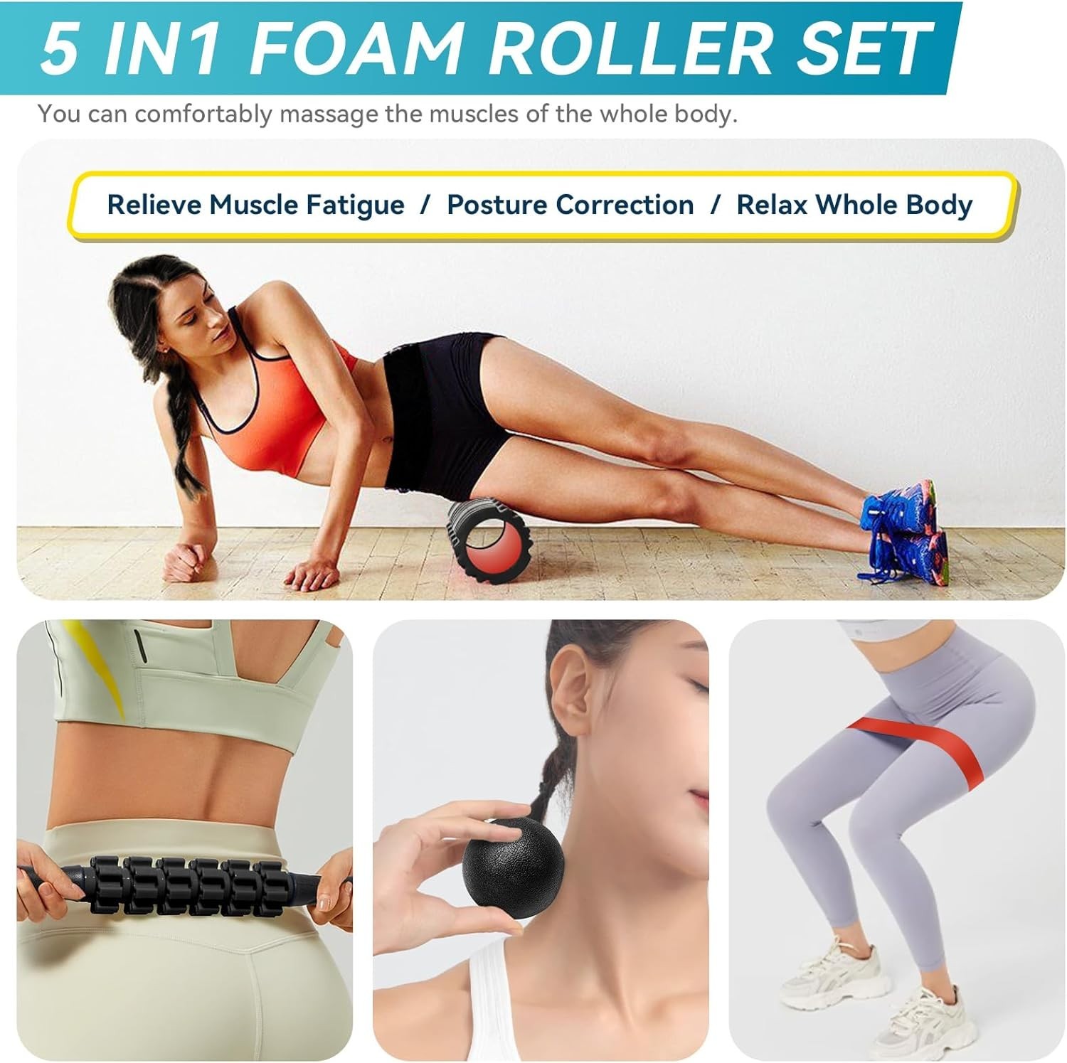 High Density Exercise Roller Bundle