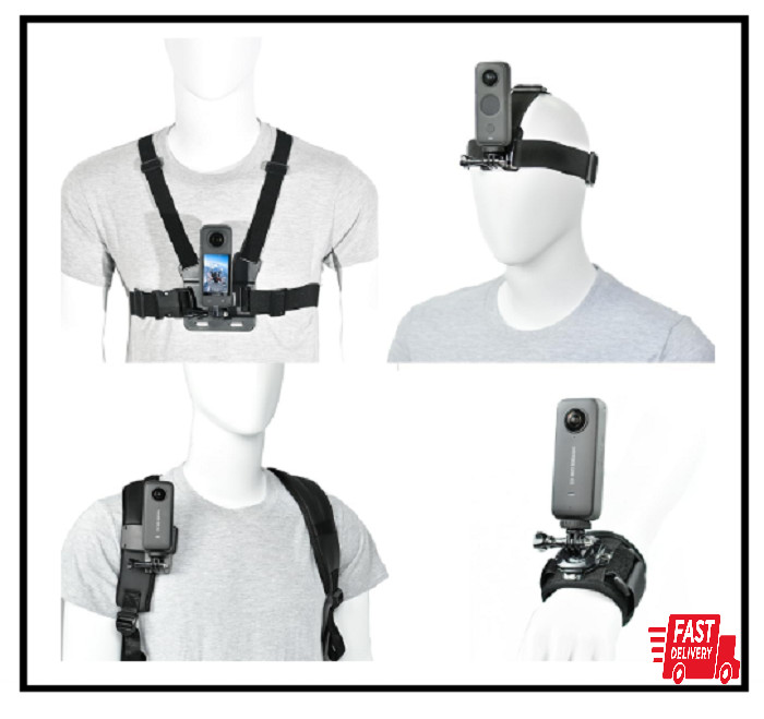 Accessory Kit for Insta360 - Camera Chest Strap Mount for Insta360 X4 Camera He