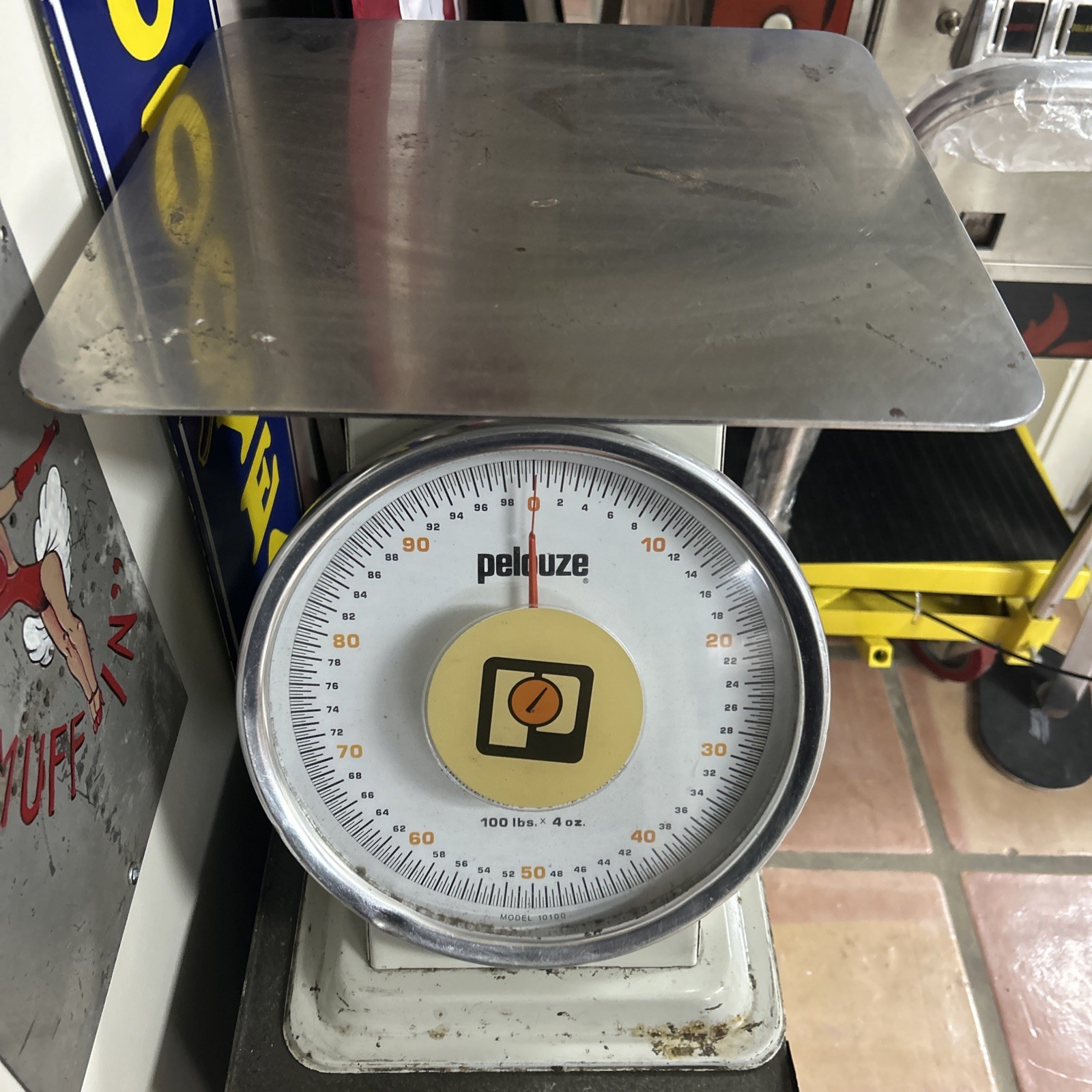 Pelouze 100Lb Large Commercial Scale Model 10100 Temperature Compensated
