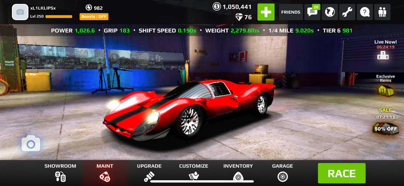 Rush Racing 2 In-game Vehicle. 6-8$ each