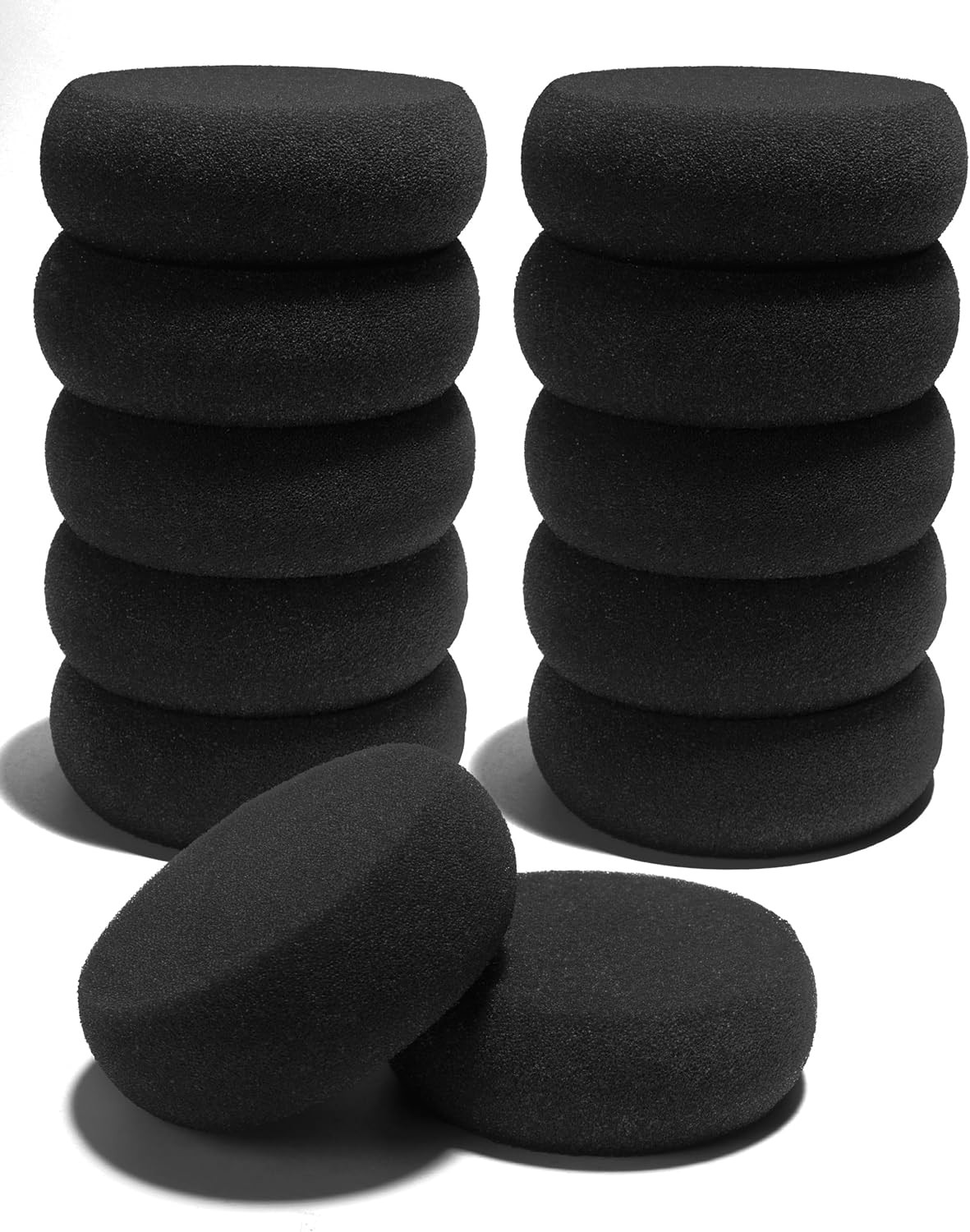 Round Sponges - 12Pcs Synthetic Artist Sponges, 2.96Inch, for Watercolors & Craf