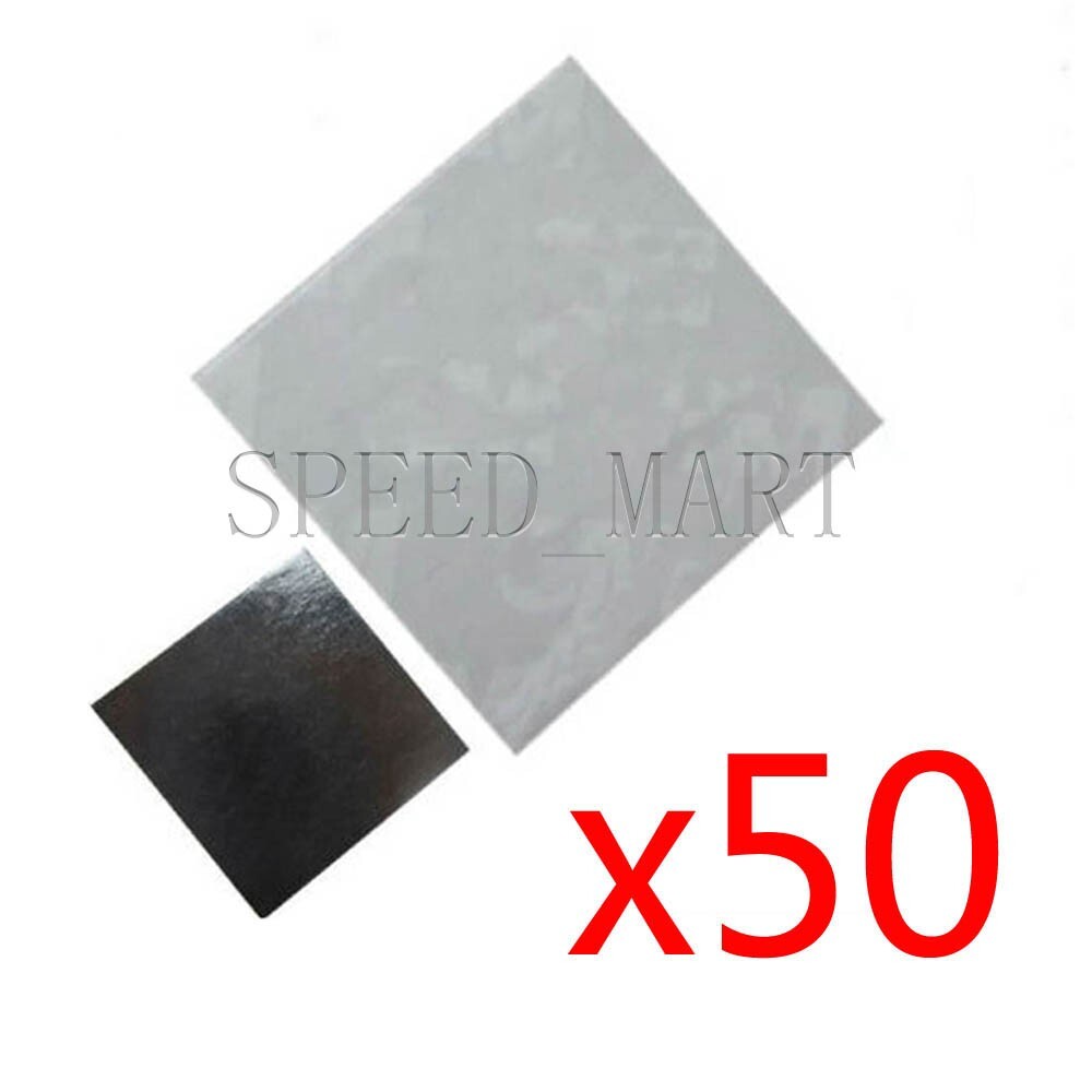 50pcs 20x20mm Double Side Square Thermal Adhesive Tape Pads for Heat Sink