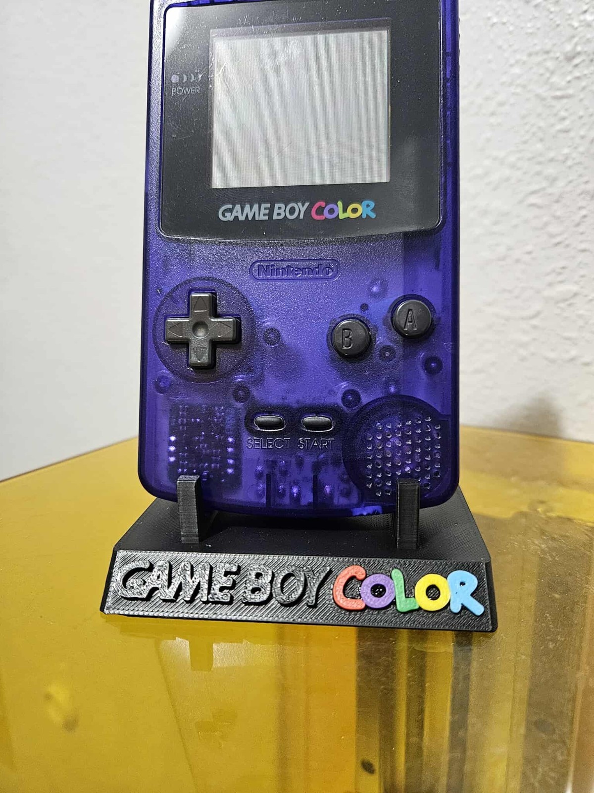 Stand Holder for Nintendo Game Boy Color Console, Black Multicolor