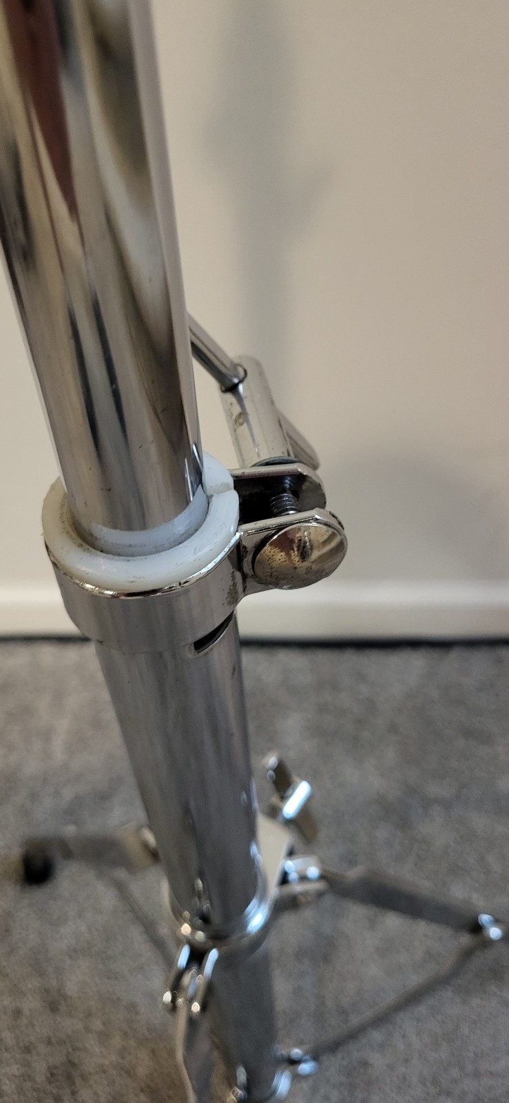 Unbranded single braced straight heavy duty cymbal stand with tilter