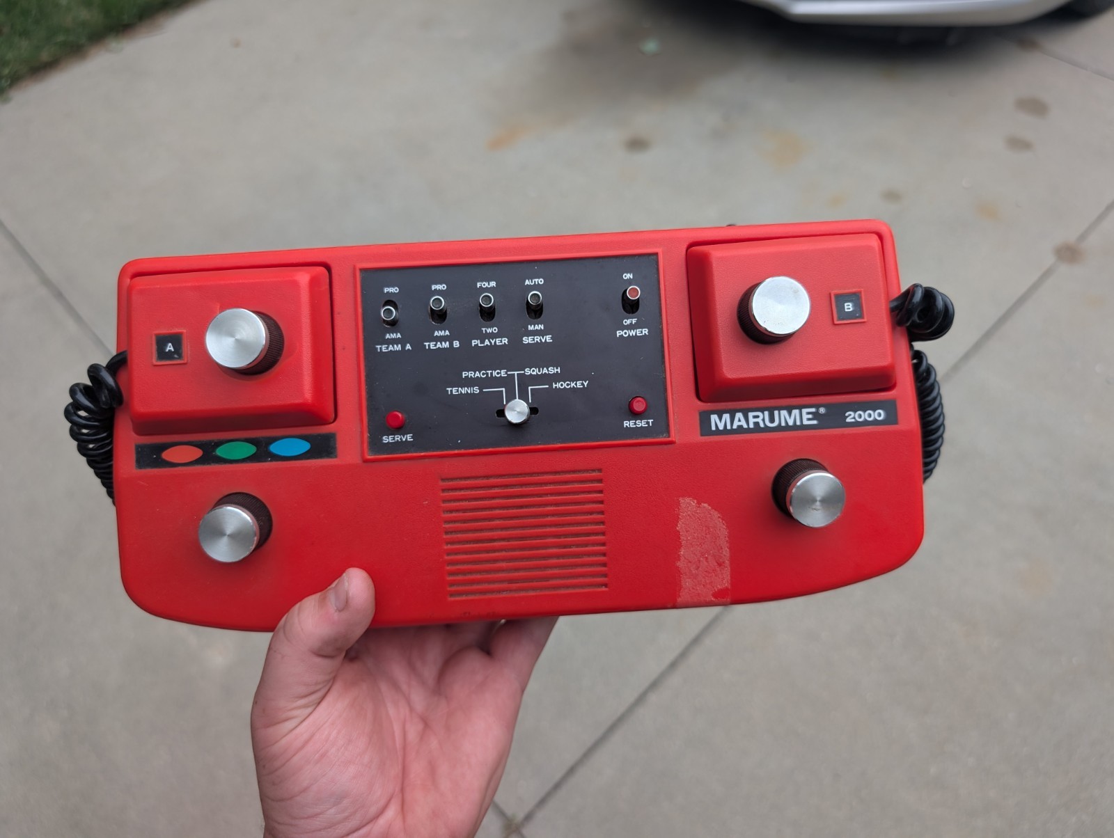 Vintage Retro 1977 Video Game Console MARUME 2000 Pong Style 1970's System Rare!