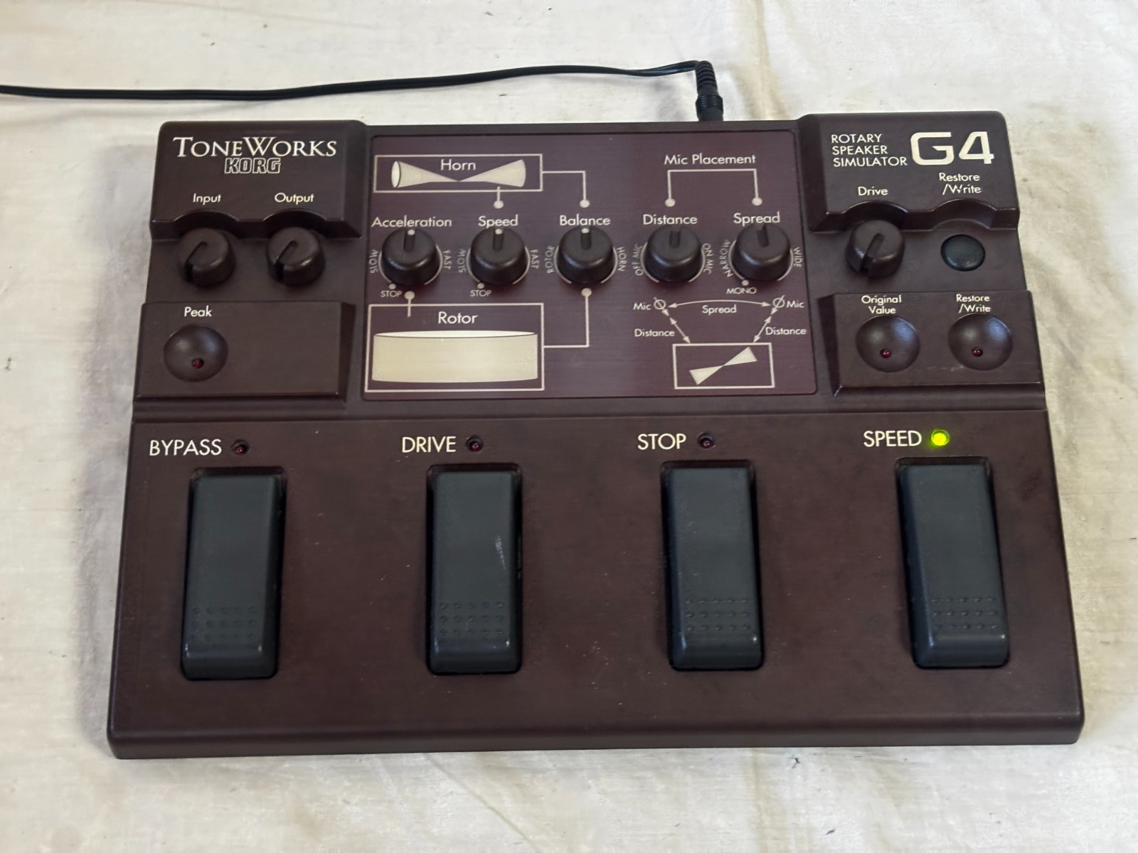 Korg G4 Rotary Speaker Simulator Very Rare!! w/ power supply