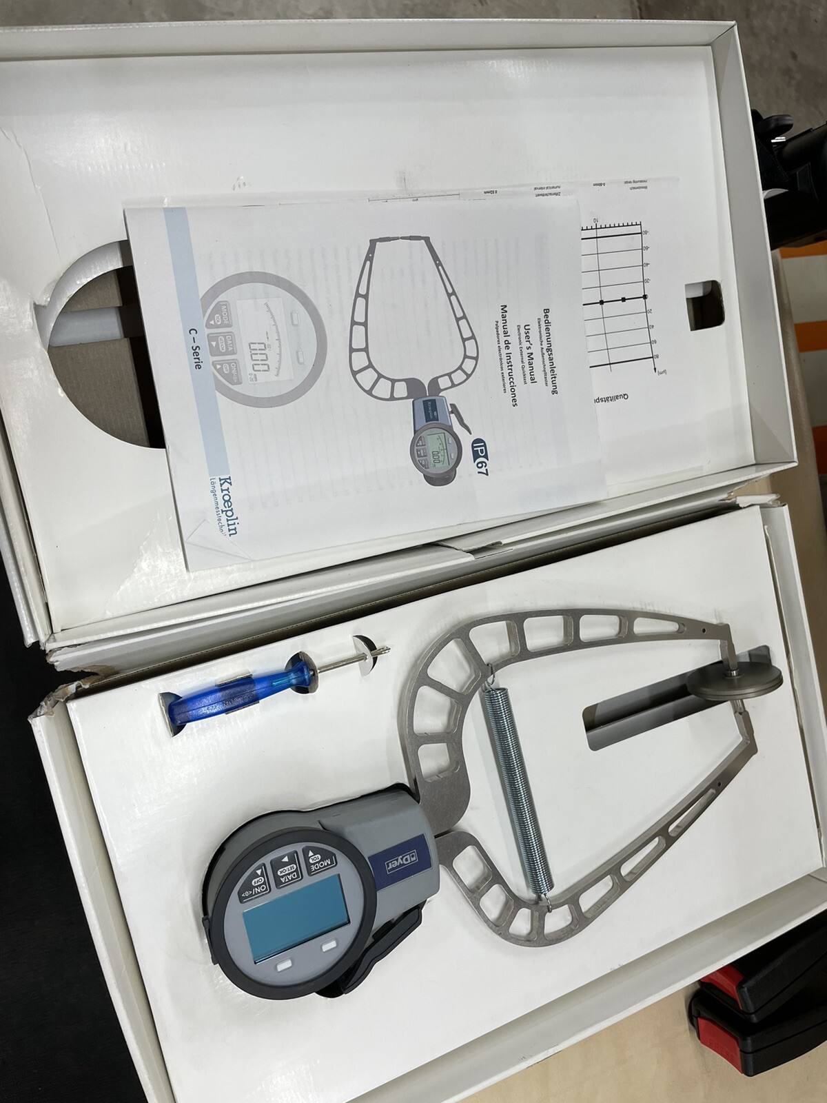 Dyer Digital Thickness Precision Caliper With 6” Extended Arm