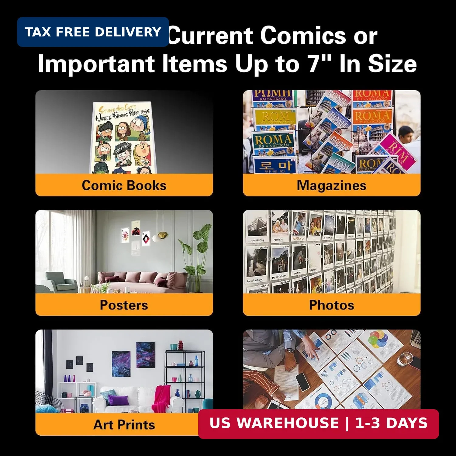 10ct Current Comic Book Toploaders - Modern Comic Book Top loaders, Crystal Clea