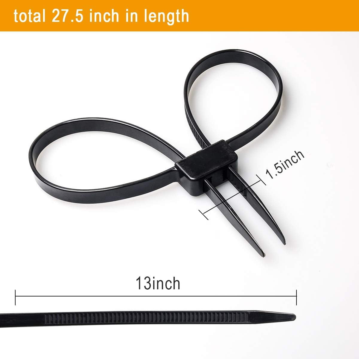 Coitak Flex Cuffs, 10 PCS Zip Tie Handcuffs, Double Locking Zip Ties Restraints,