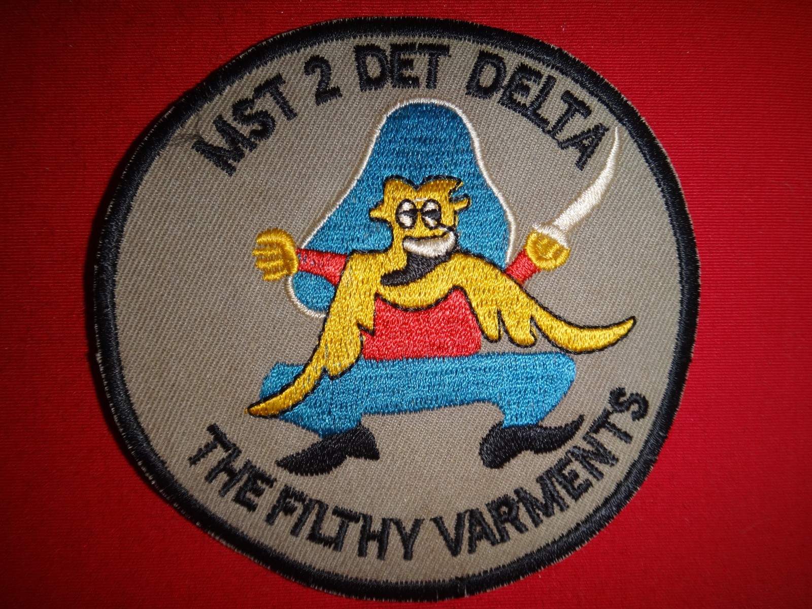 Vietnam War Patch US Navy MST 2 Detachment DELTA The FILTHY VARMENTS