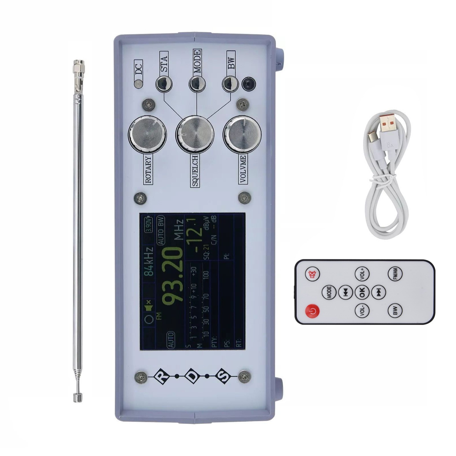 TEF6686 Desktop Full Band Radio with Speaker Srereo DSP RDS AM FM SW Digital