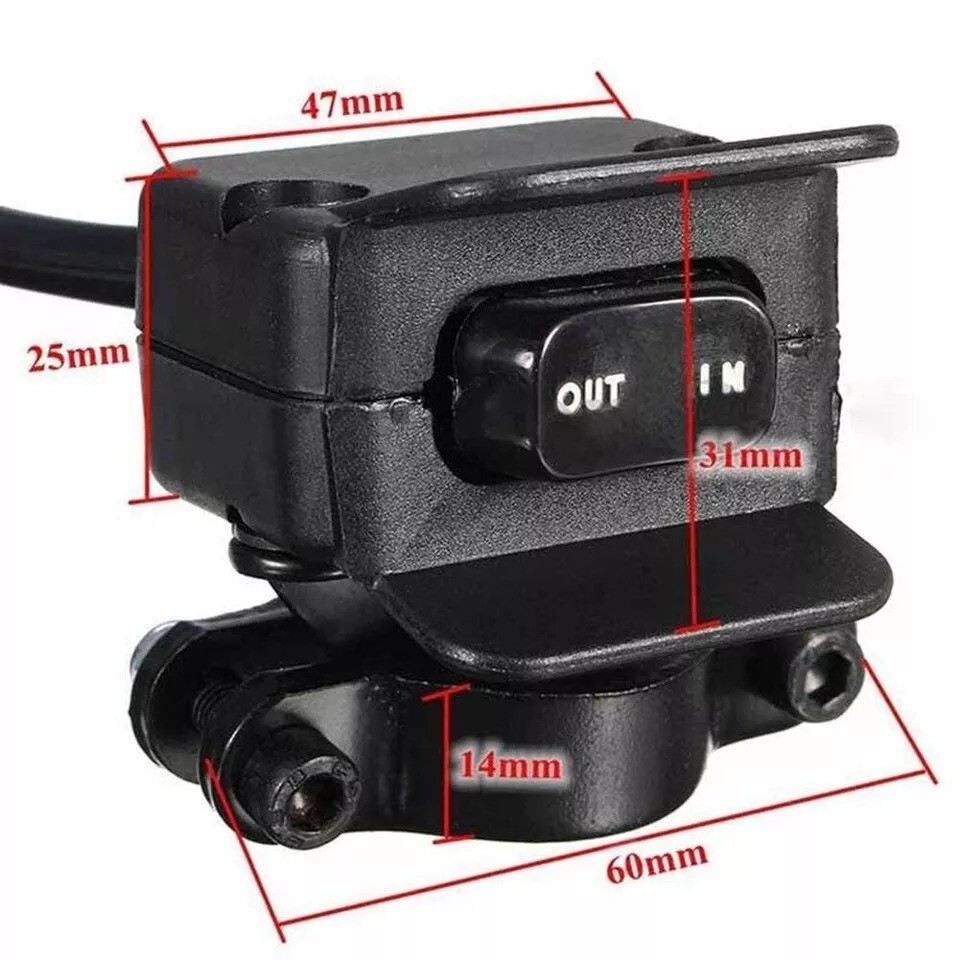 Heavy Duty Handlebar Control Line Winch Rocker Switch Control Warn for ATV/UTV