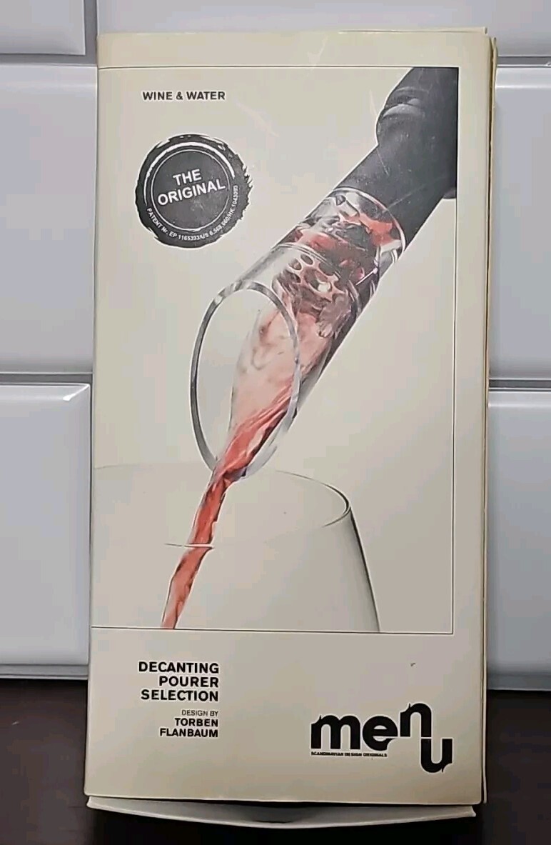 MENU Selection THE ORIGINAL Oxygenating Wine Decanting Pourer for Home & Table