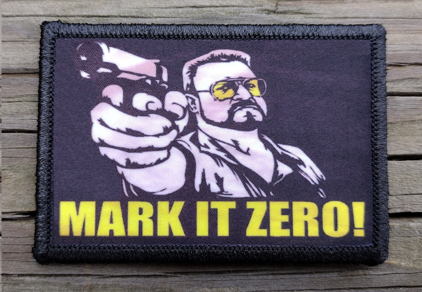 Lebowski Mark It Zero Morale Patch Hook and Loop Army Tactical Bowling Funny 2A
