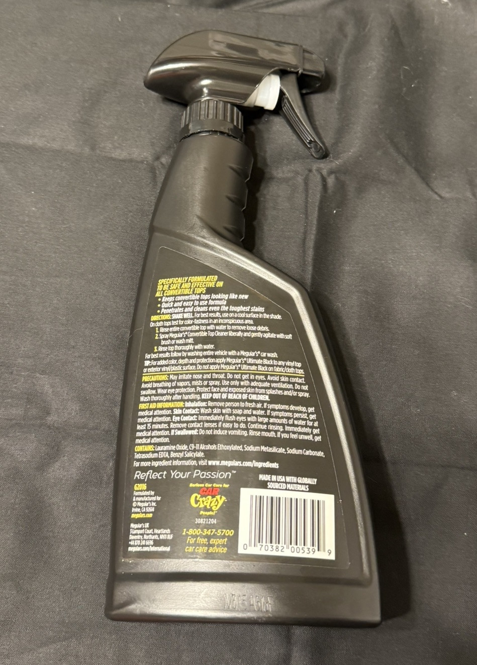 Meguiar's G2016 Convertible Top Cleaner, 16 Ounces