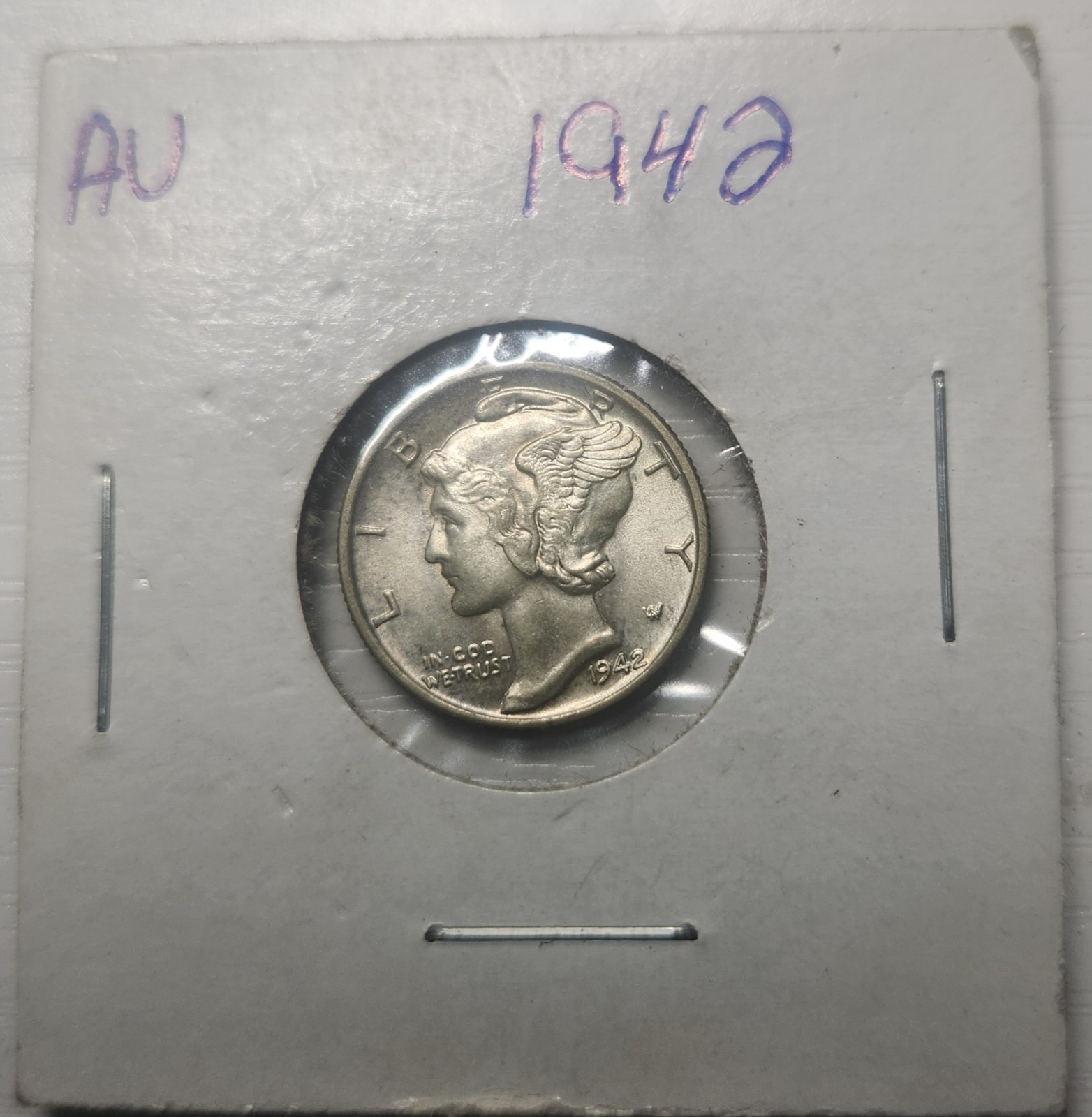 1942  MERCURY HEAD DIME ALMOST 😅 UNCIRCULATED