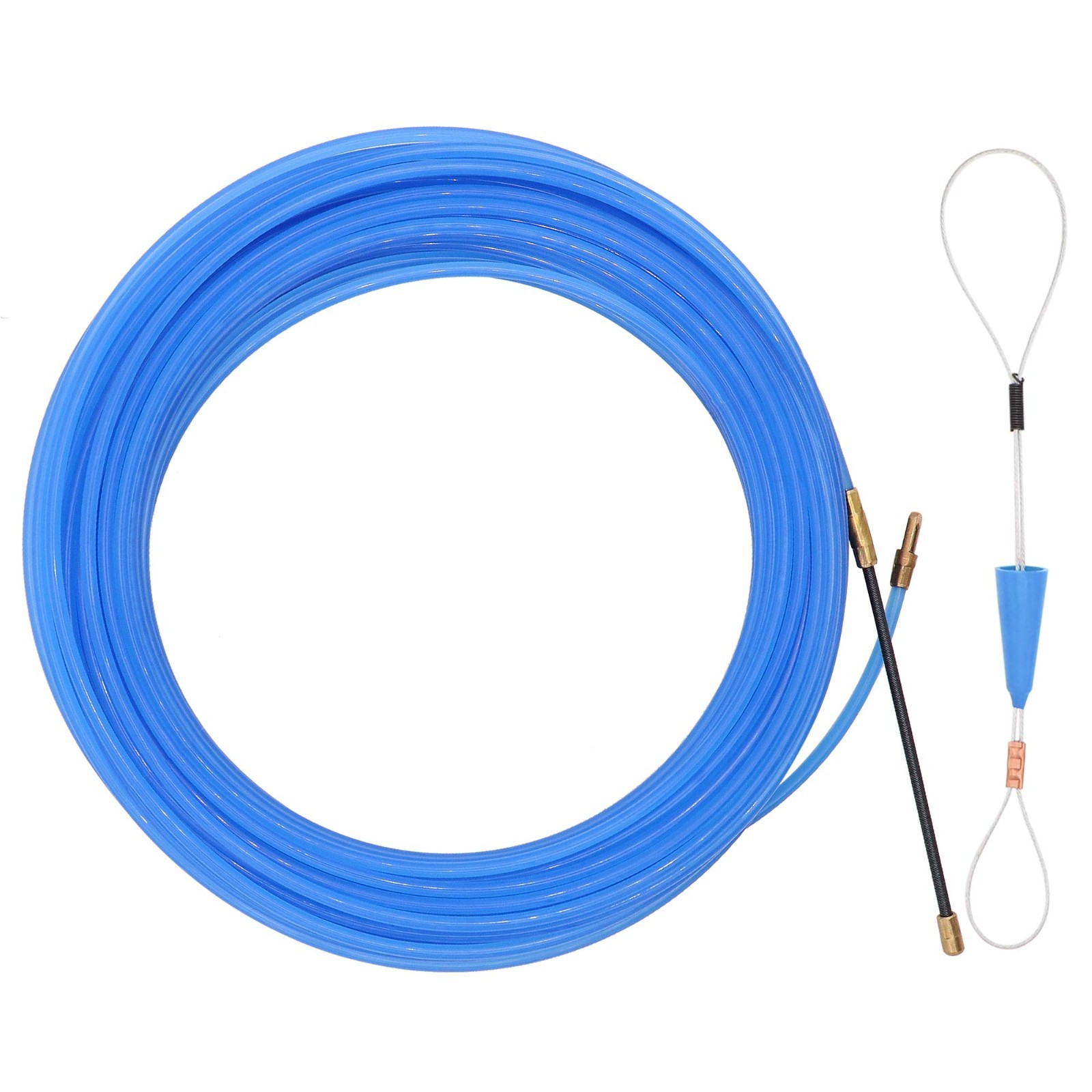 66ft Fish Tape Wire Puller Kit - Electrical Fish Tape for Wall Wiring, Cable Ins