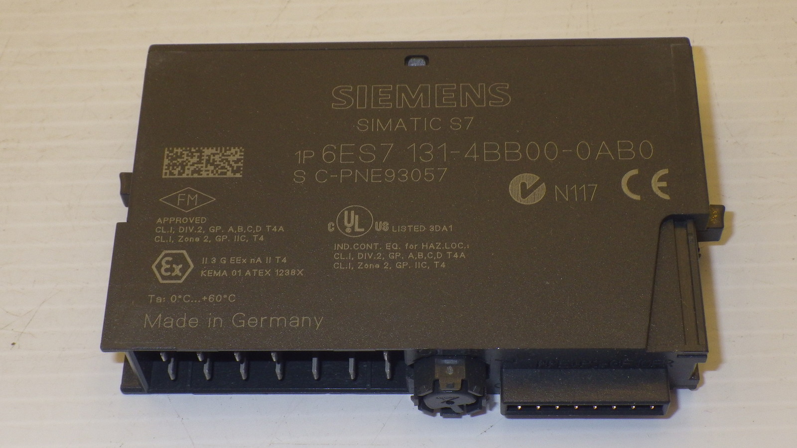 SIEMENS 6ES7 131-4BB00-0AB0 INPUT MODULE, 2 DIGITAL INPUT, 24VDC, NNB