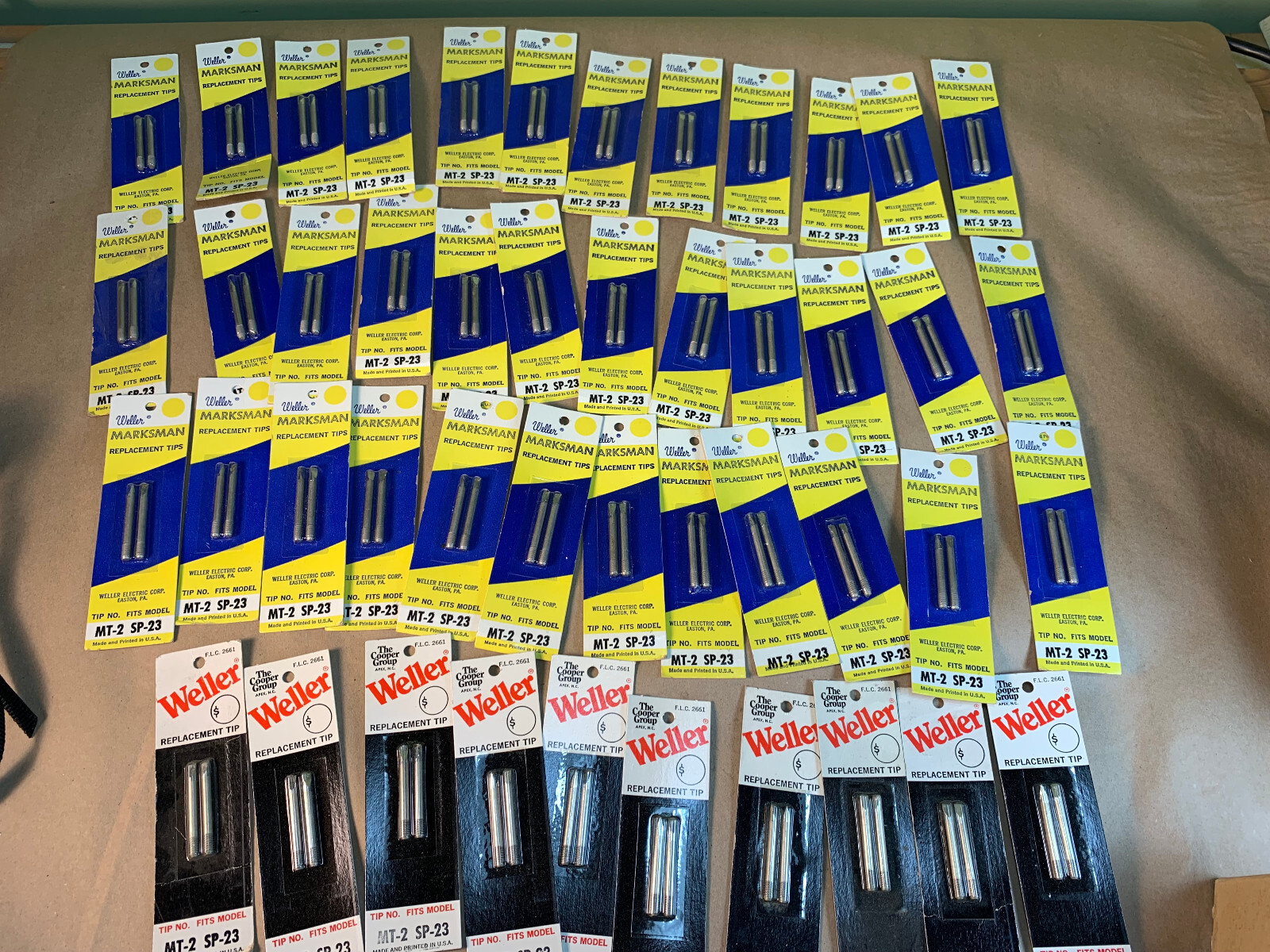 NOS Pairs of Weller MT SP-23 Soldering Iron Tips MT1 MT2 MT3 MT4 - FREE SHIPPING