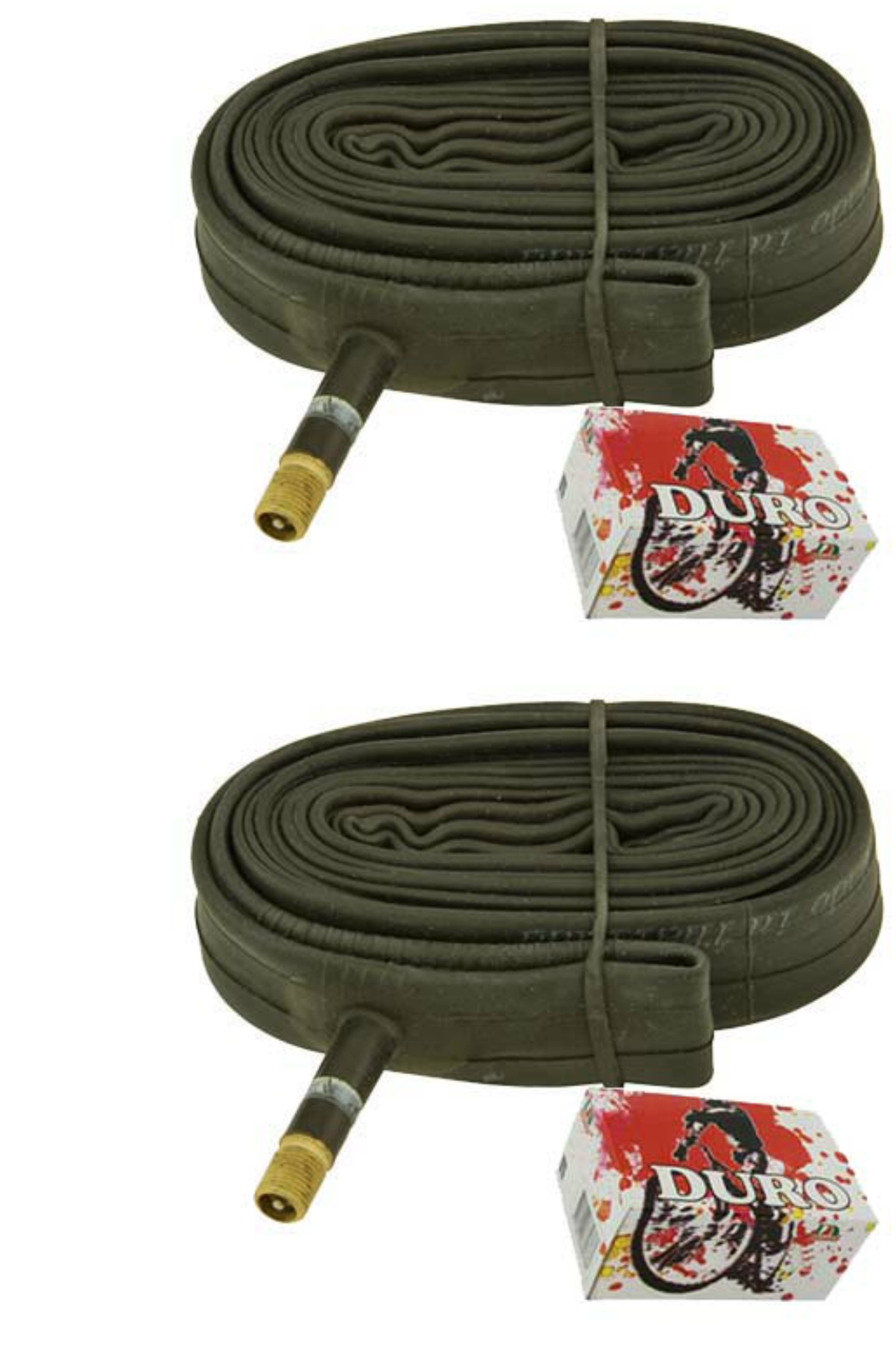 Two Bike Tube Duro 700 x 19c/23c 33mm Standard Schrader/Valve.