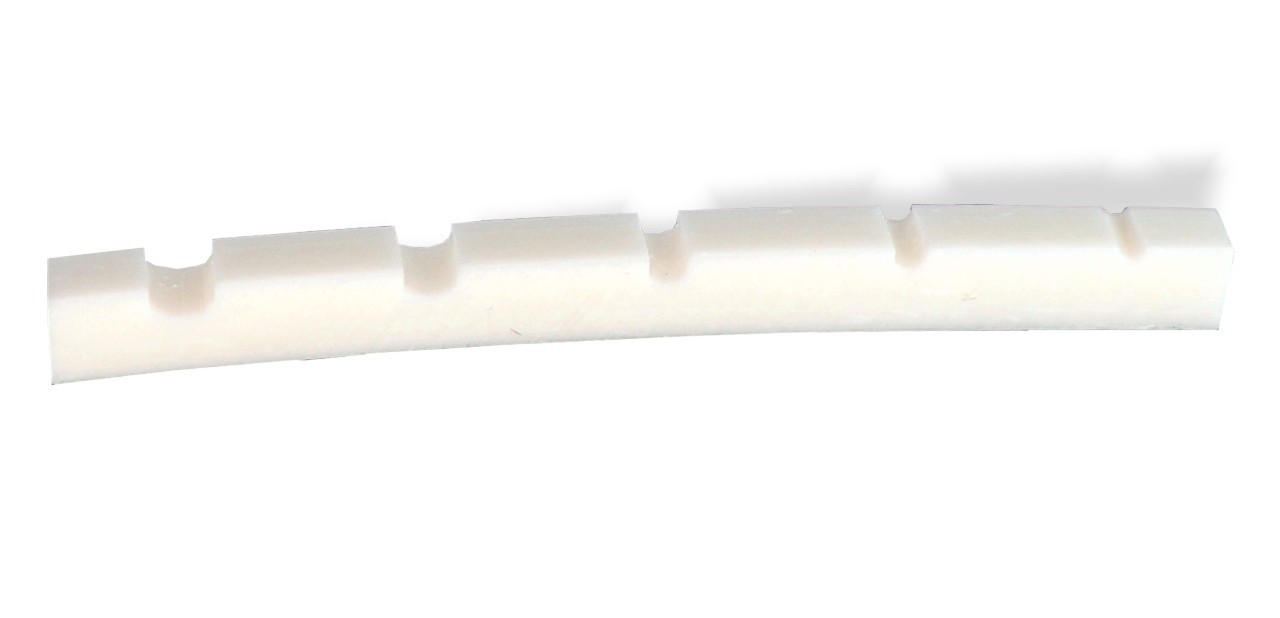 5 String Bass Nut Bone 47.7mm 1 7/8 Slotted Curved Bottom 9.5 radius